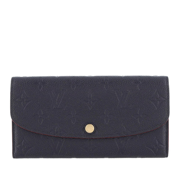 Louis Vuitton emilie wallet Canvas Monogram With Red Button Gently Used