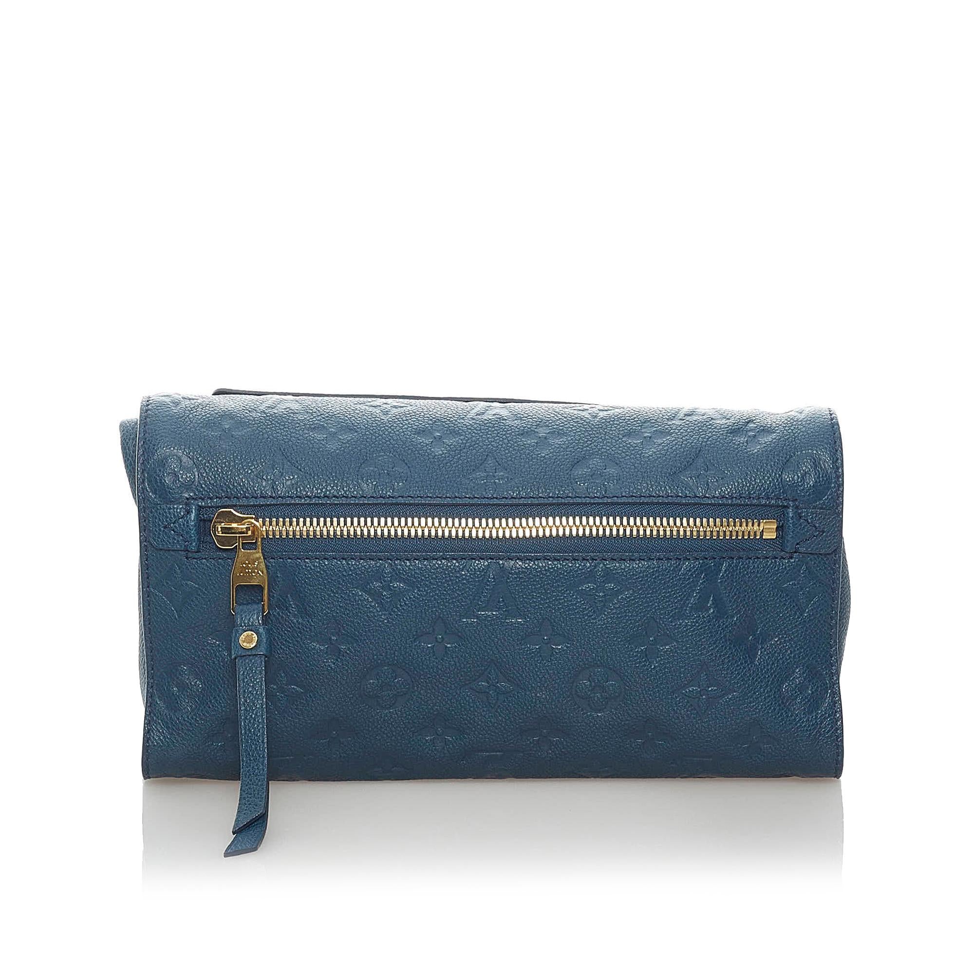 Louis Vuitton Monogram Empreinte Petillante Bleu Infini (SHG-34795)