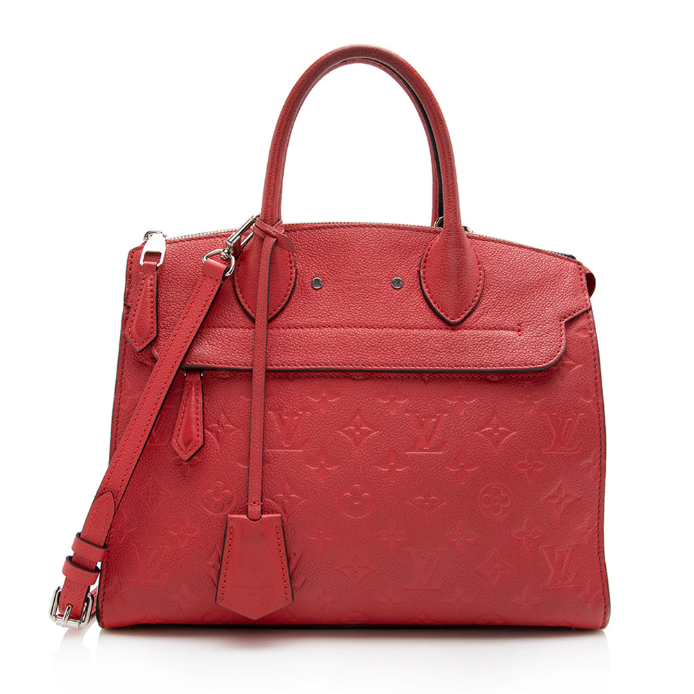 Louis Vuitton Monogram Empreinte Pont-Neuf MM Satchel - FINAL SALE (SHF-17152)