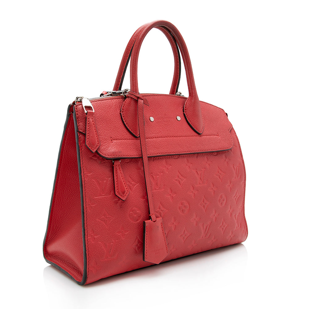 Louis Vuitton Monogram Empreinte Pont-Neuf MM Satchel - FINAL SALE (SHF-17152)