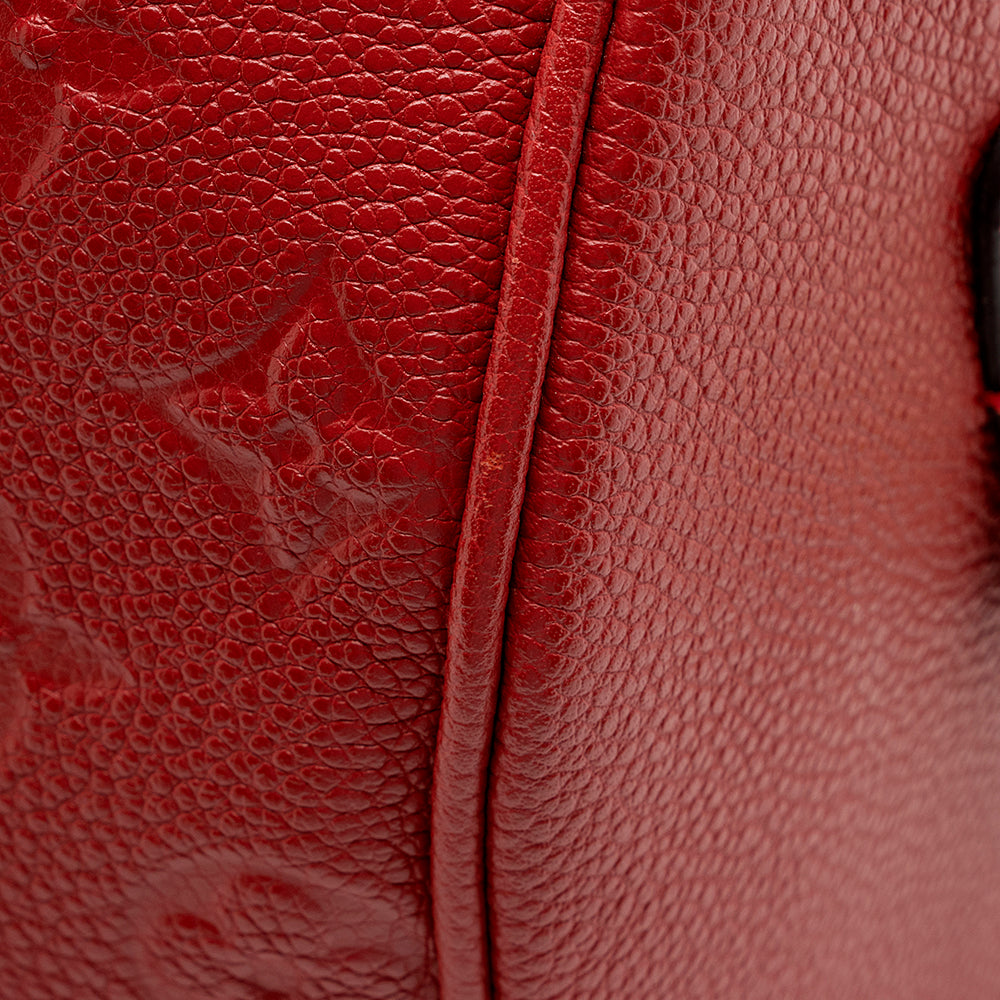 Louis Vuitton Monogram Empreinte Speedy Bandouliere 25 Satchel (SHF-15020)
