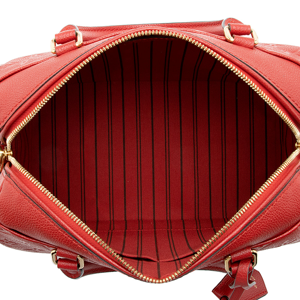 Louis Vuitton Monogram Empreinte Speedy Bandouliere 25 Satchel (SHF-15020)