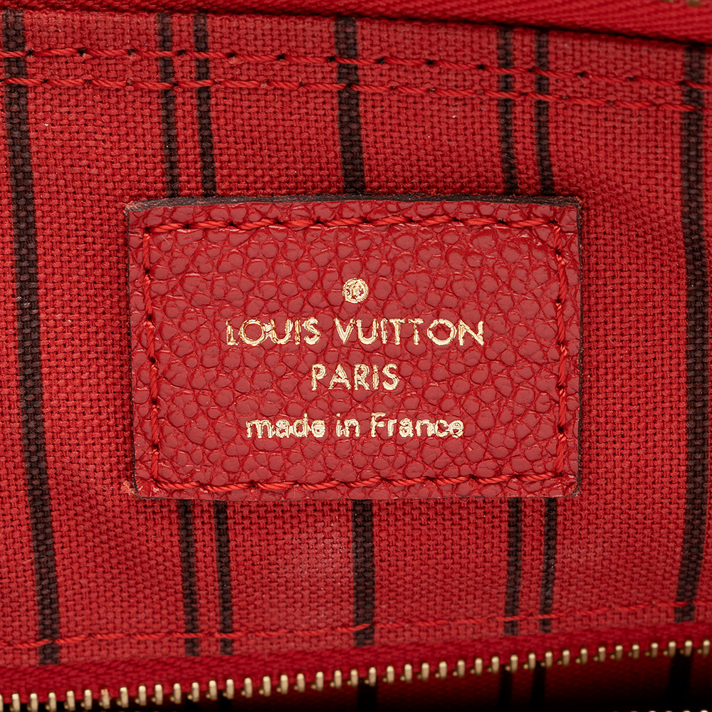 Louis Vuitton Monogram Empreinte Speedy Bandouliere 25 Satchel (SHF-15020)