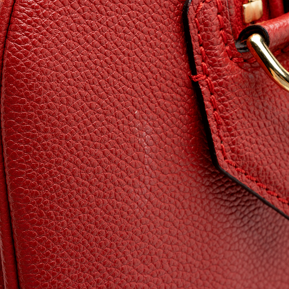 Louis Vuitton Monogram Empreinte Speedy Bandouliere 25 Satchel (SHF-15020)