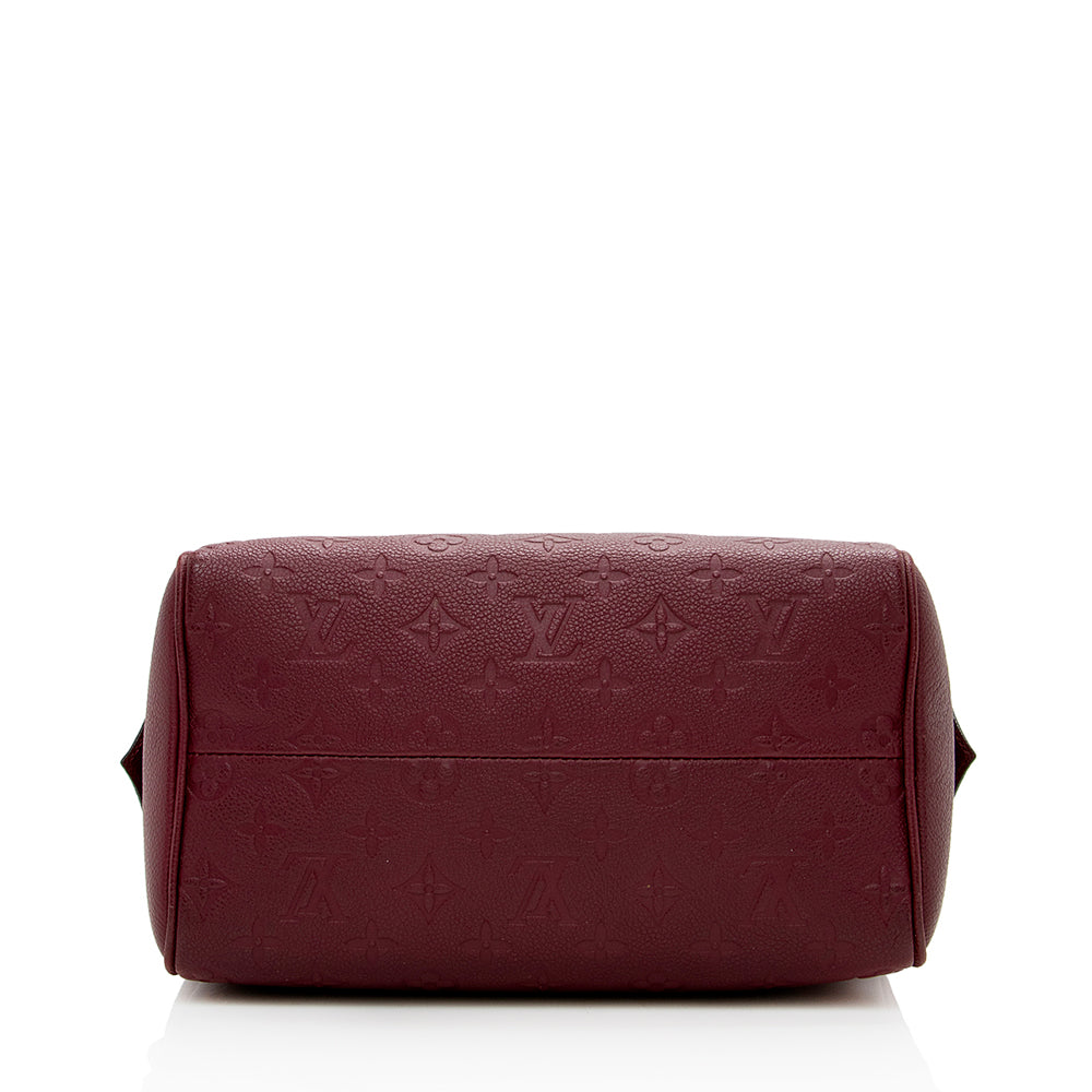 Louis Vuitton Monogram Empreinte Speedy Bandouliere 25 Satchel (SHF-16212)