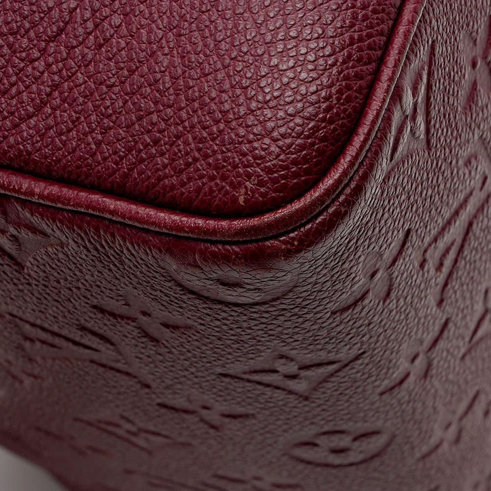 Louis Vuitton Monogram Empreinte Speedy Bandouliere 25 Satchel (SHF-16212)