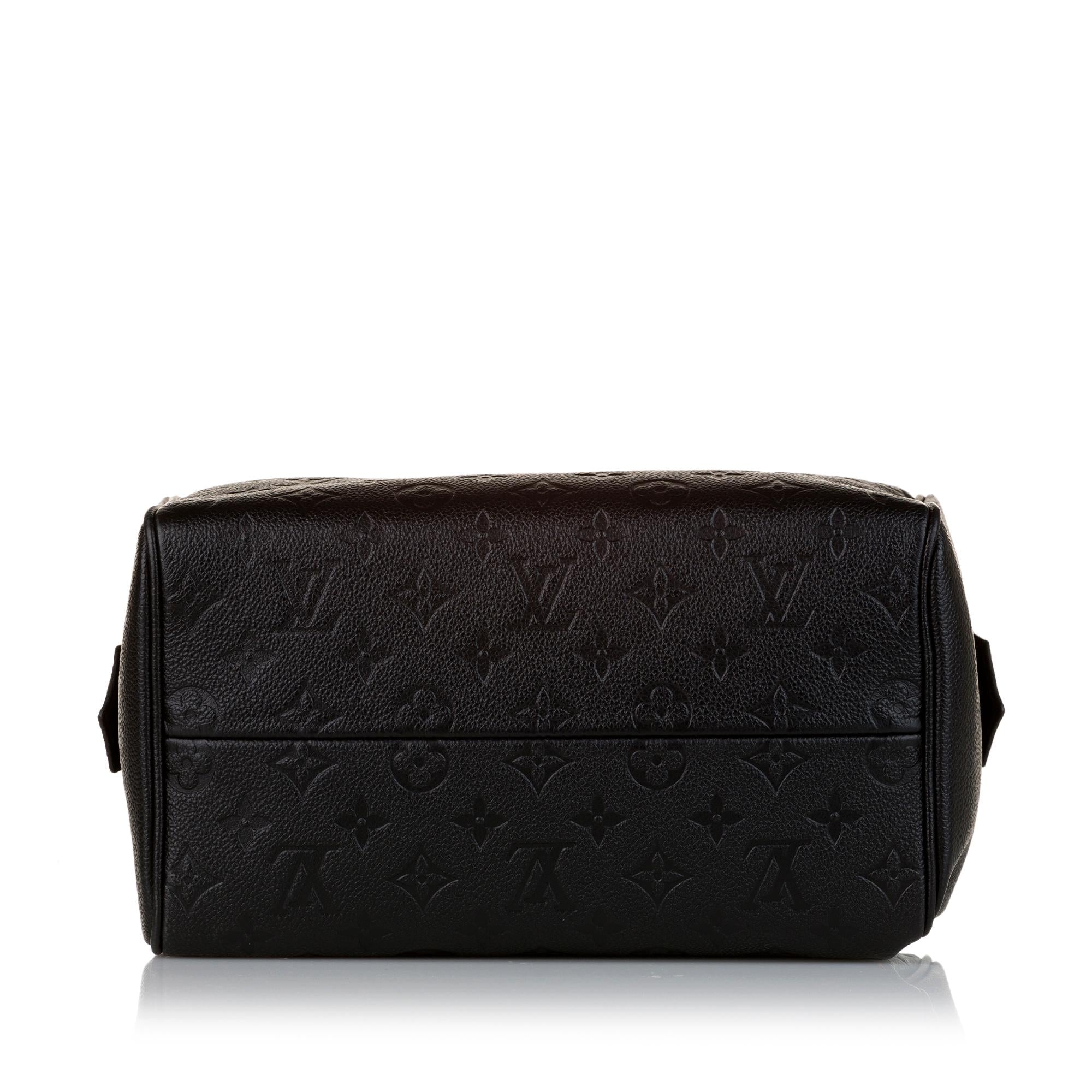 Louis Vuitton Monogram Empreinte Speedy Bandouliere 25 (SHG-33407)