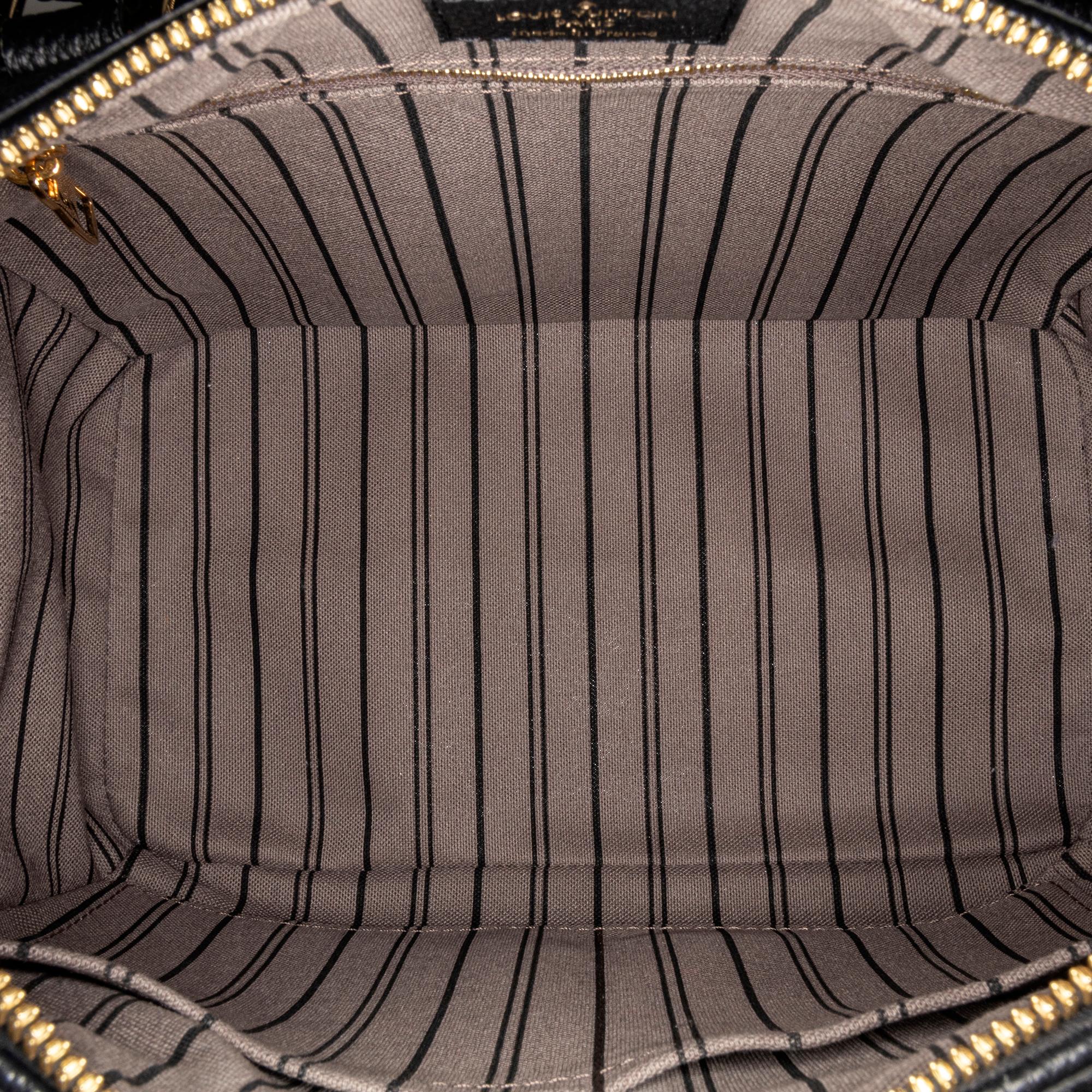 Louis Vuitton Monogram Empreinte Speedy Bandouliere 25 (SHG-33407)