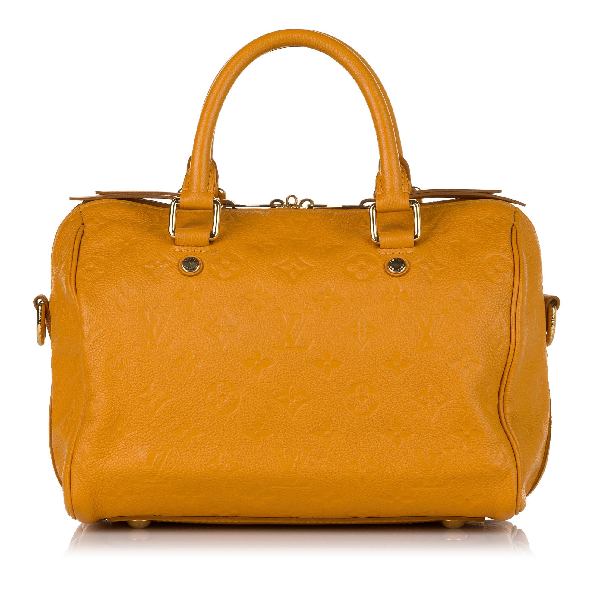 Louis Vuitton Monogram Empreinte Speedy Bandouliere 25 (SHG-36895)