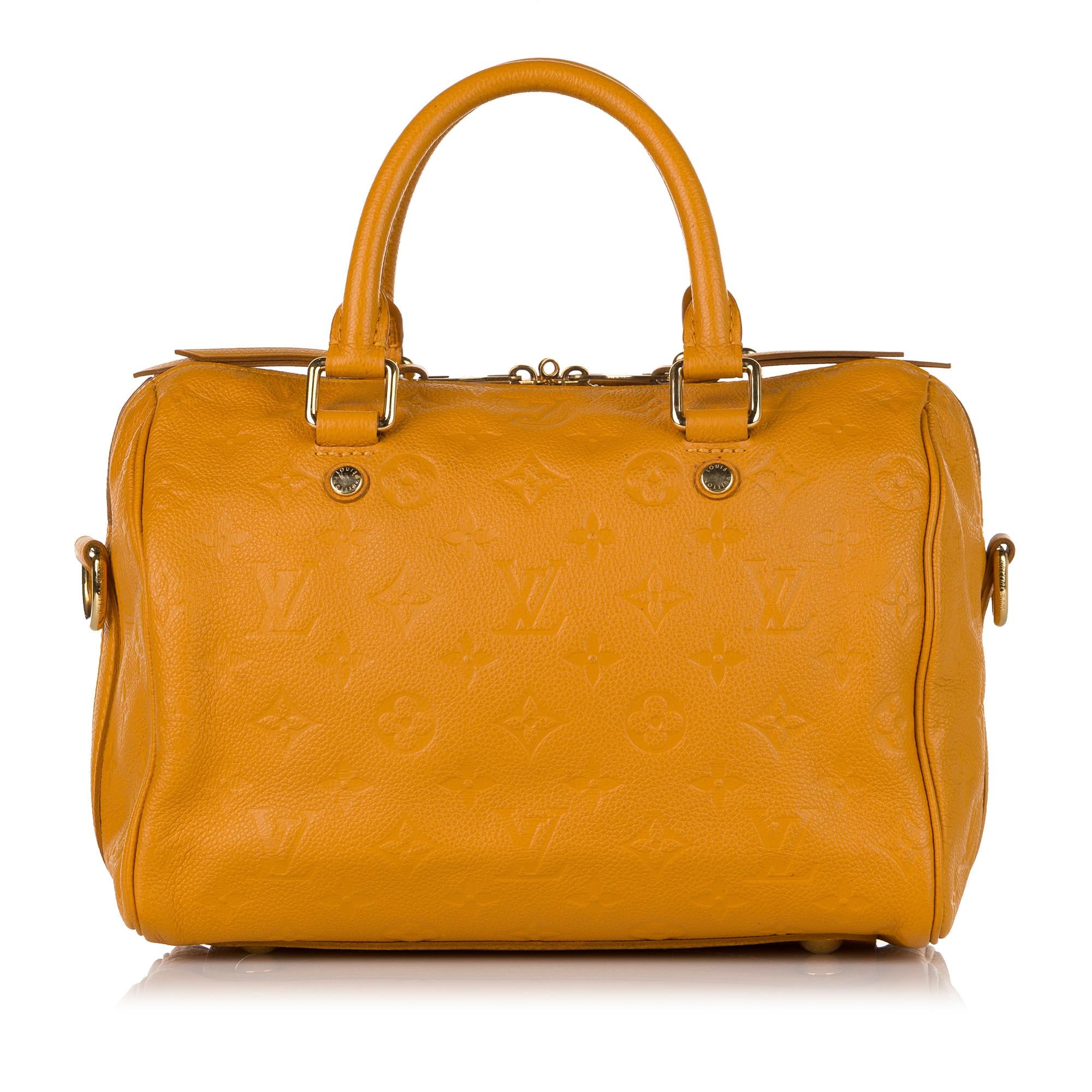 Louis Vuitton Monogram Empreinte Speedy Bandouliere 25 (SHG-36895)