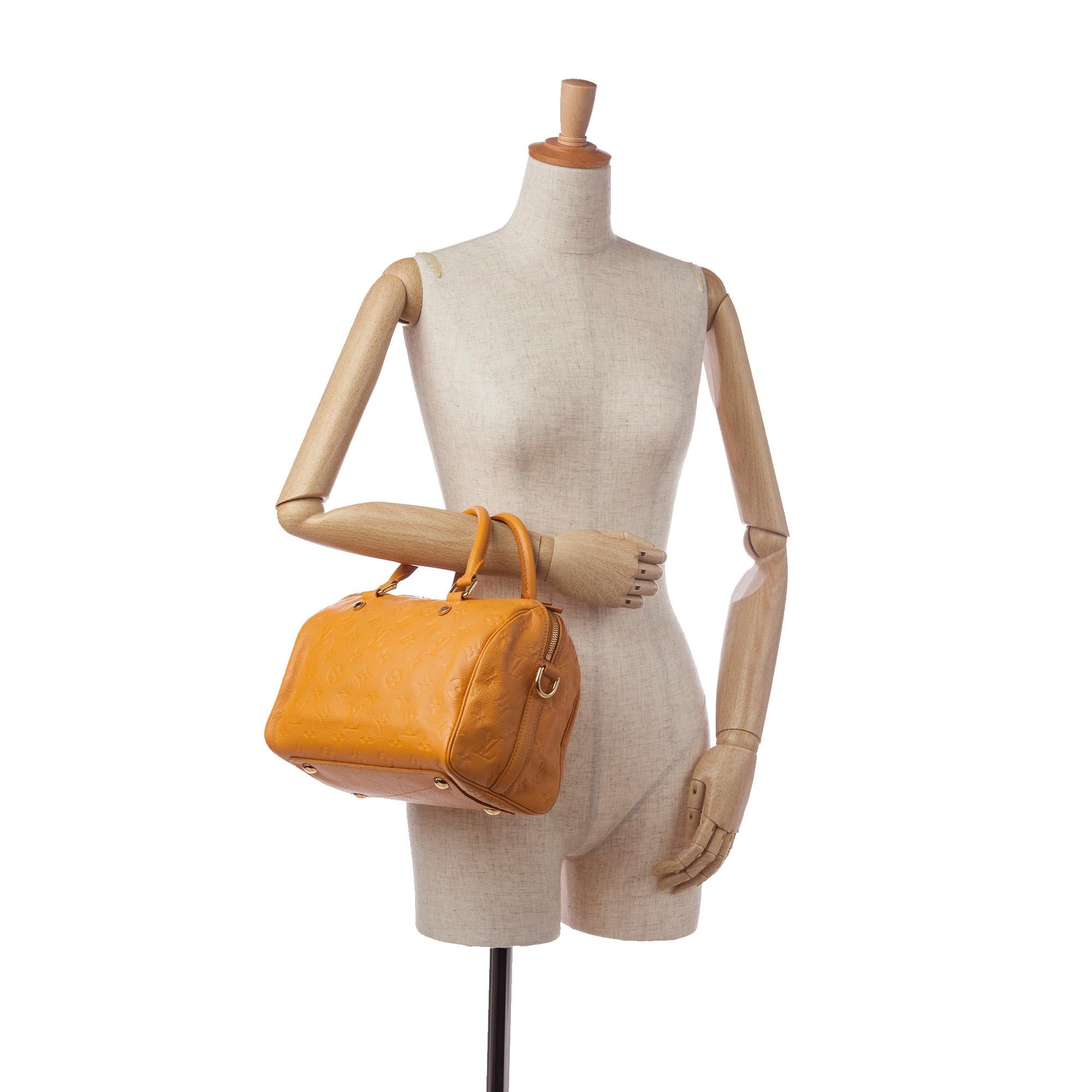 Louis Vuitton Monogram Empreinte Speedy Bandouliere 25 (SHG-36895)