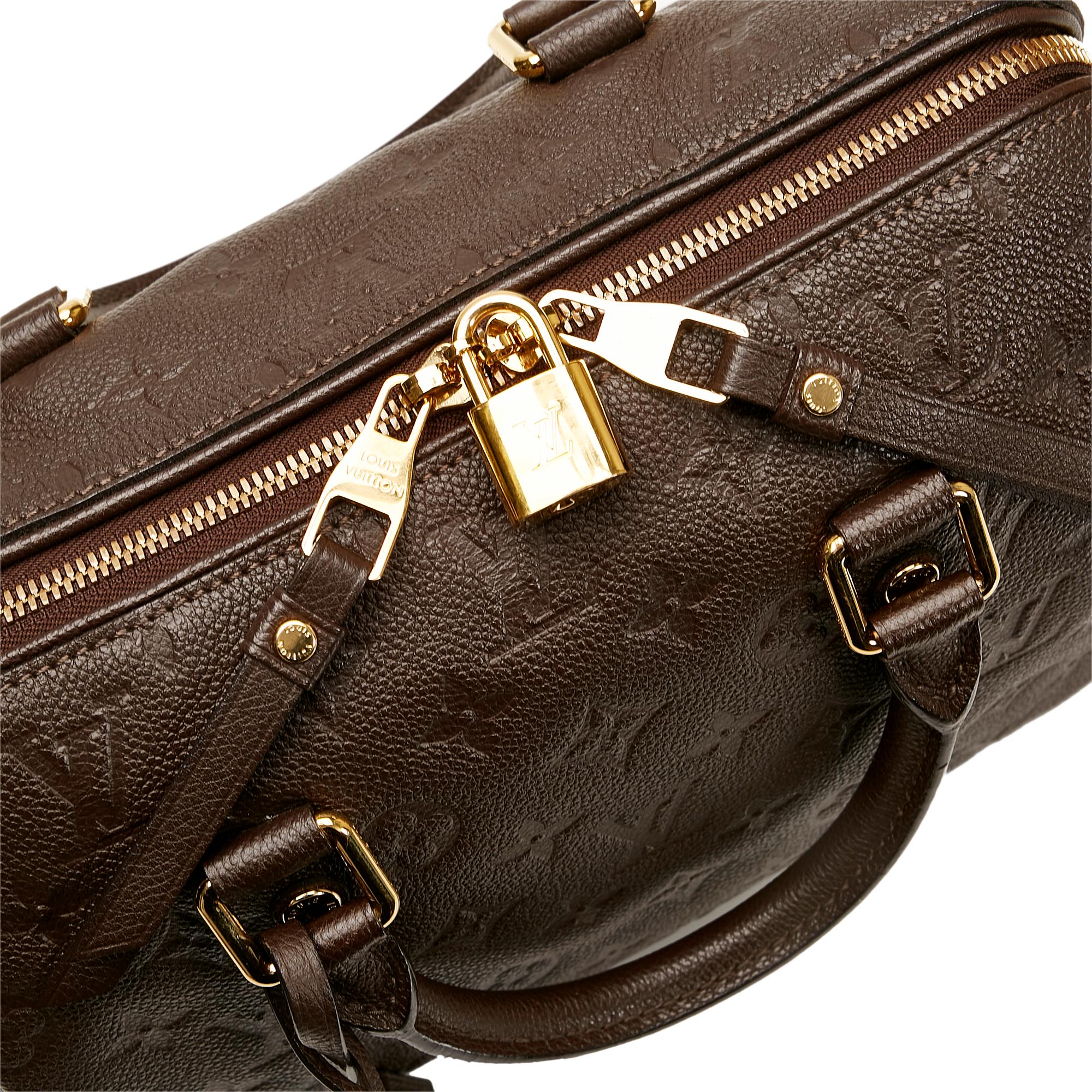 Louis Vuitton Monogram Empreinte Speedy Bandouliere 25 (SHG-5xN2SW)