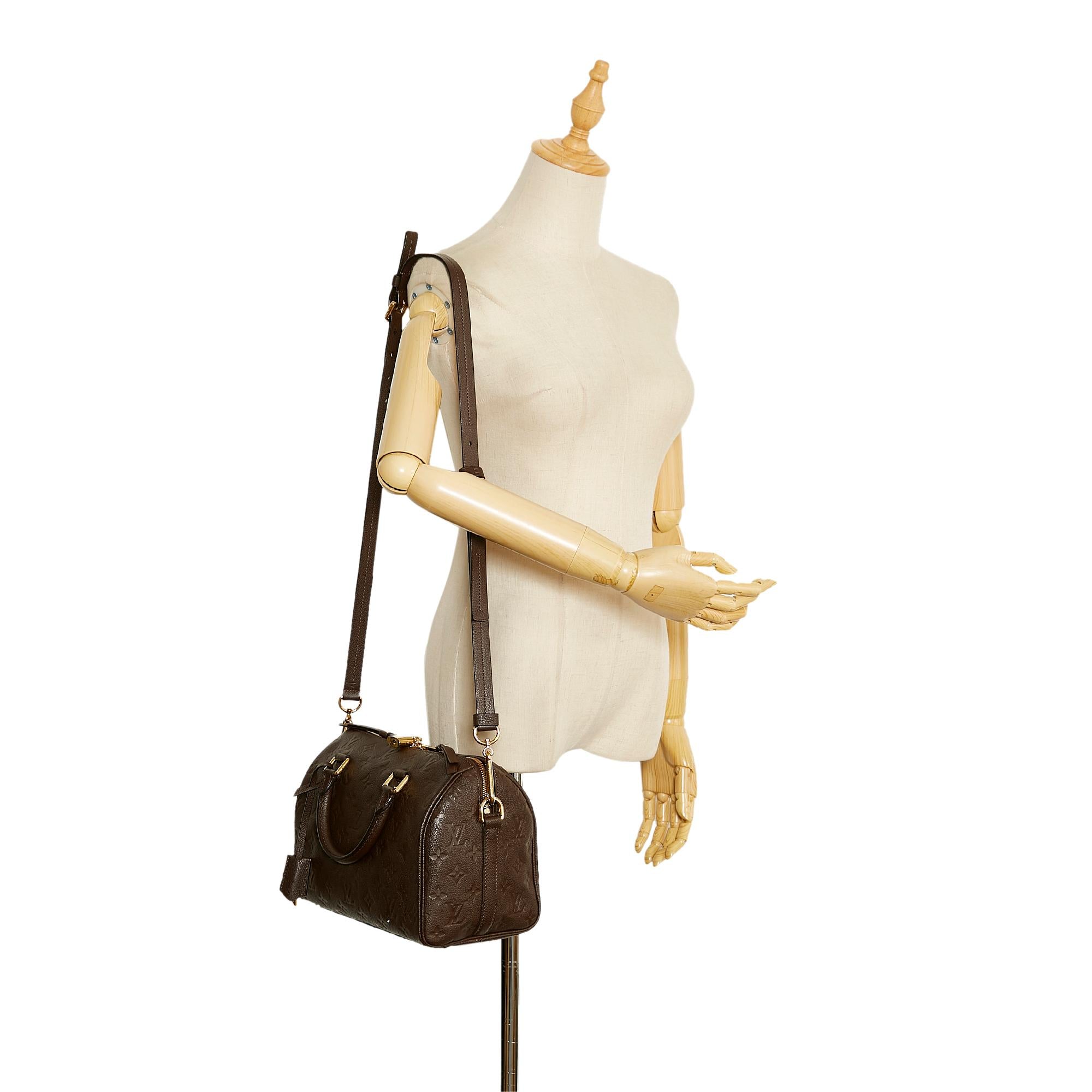 Louis Vuitton Monogram Empreinte Speedy Bandouliere 25 (SHG-5xN2SW)