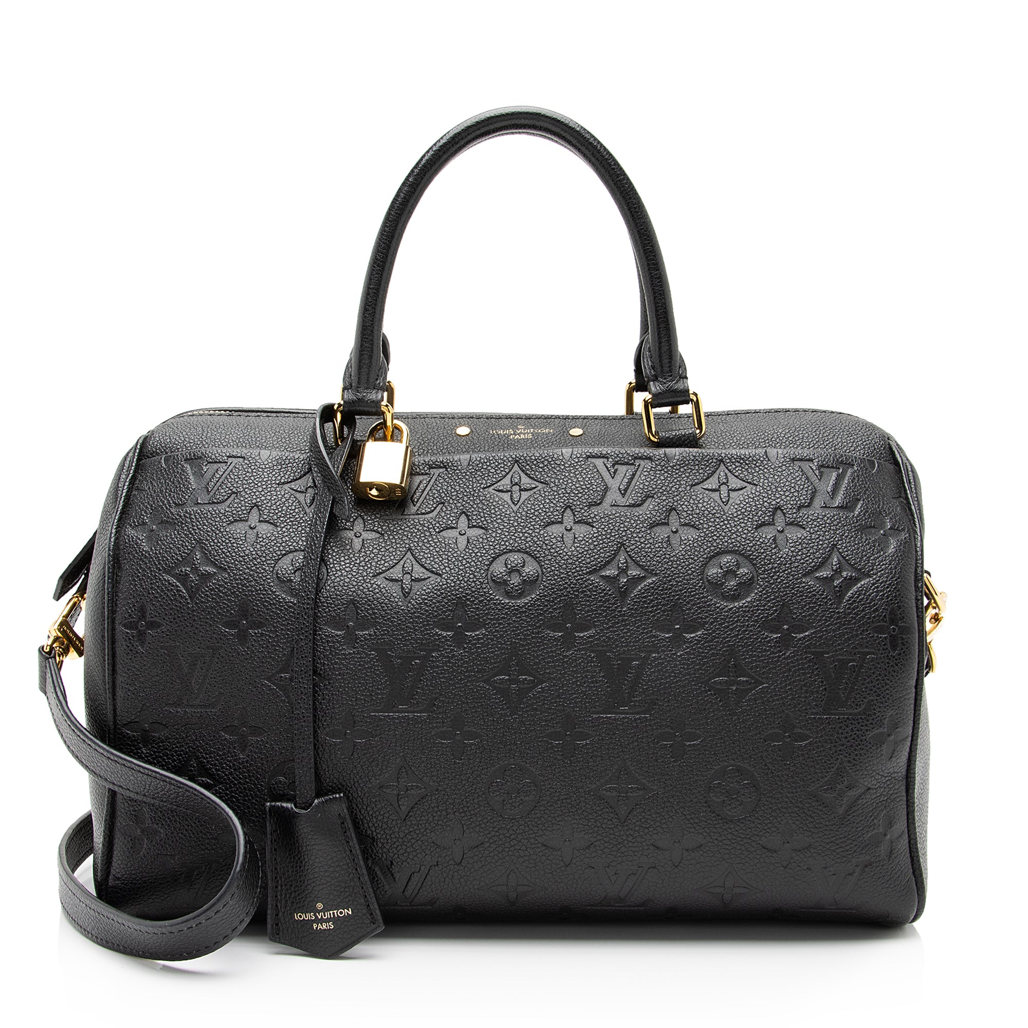 Louis Vuitton Monogram Empreinte Speedy Bandouliere 30 NM Satchel (SHF-UzN7iO)