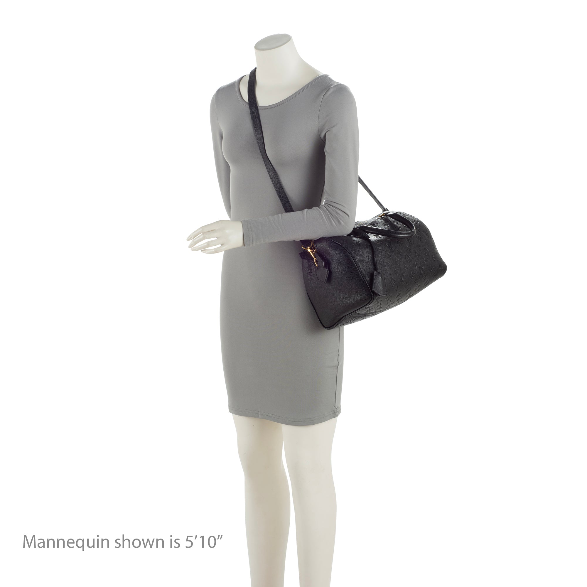 Louis Vuitton Monogram Empreinte Speedy Bandouliere 30 NM Satchel (SHF-UzN7iO)