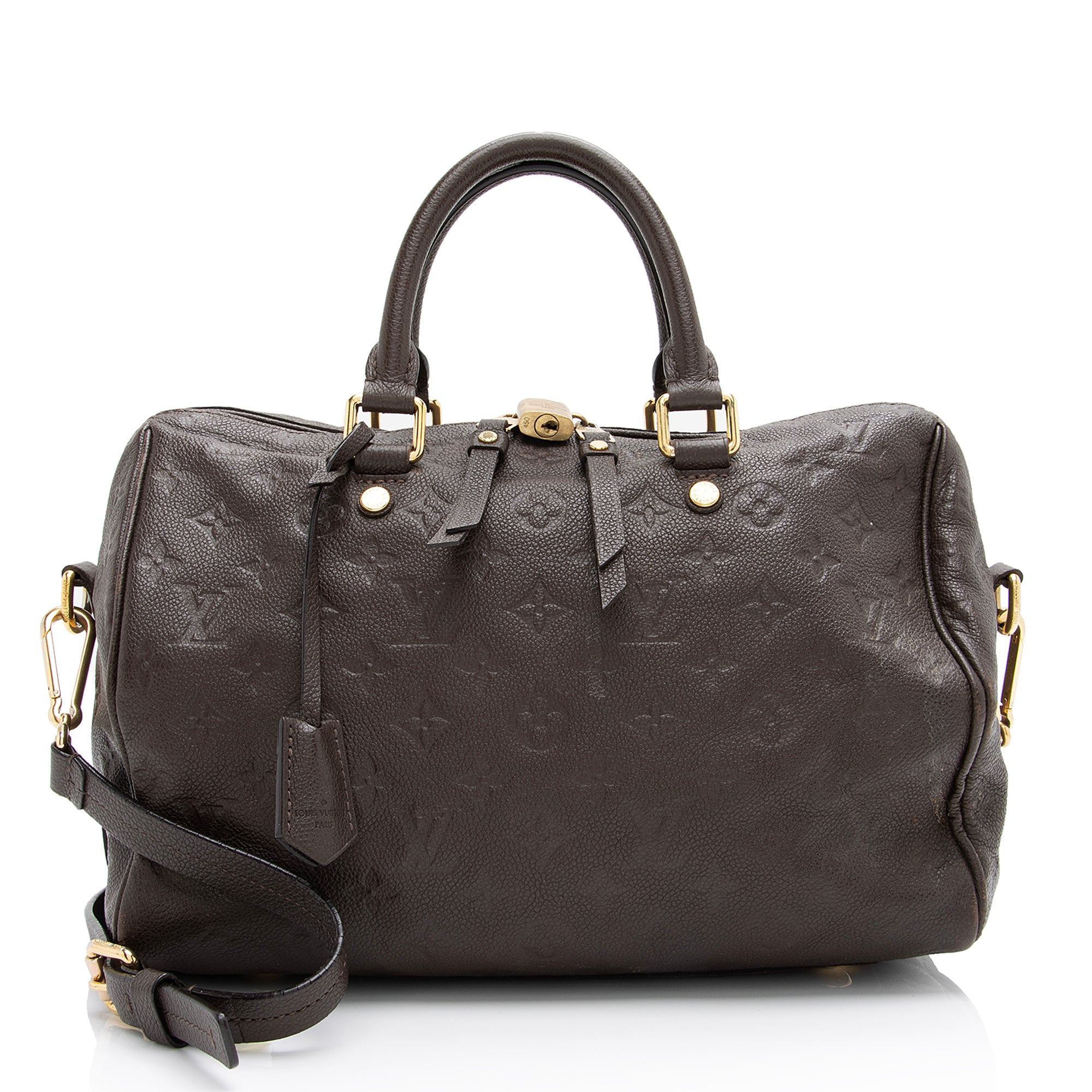 Louis Vuitton Monogram Empreinte Speedy Bandouliere 30 Satchel (SHF-23588)