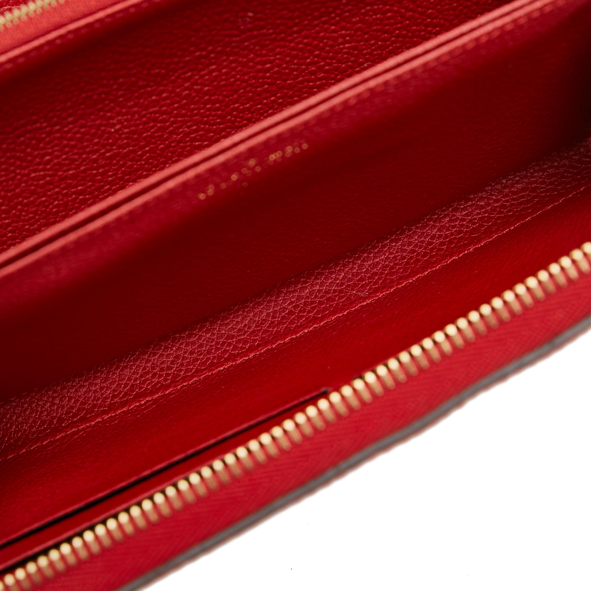 Louis Vuitton Monogram Empreinte Zippy Long Wallet (SHG-35764)