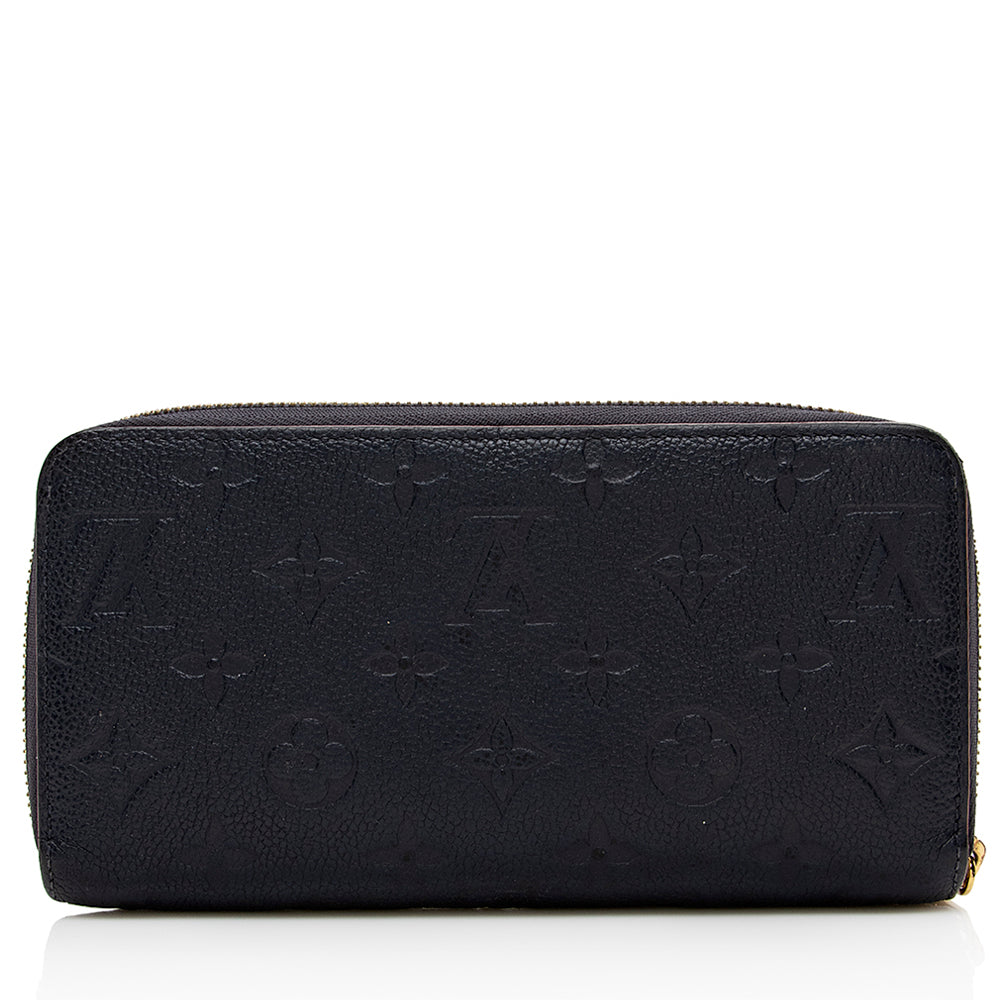 Louis Vuitton Monogram Empreinte Zippy Wallet (SHF-15859)