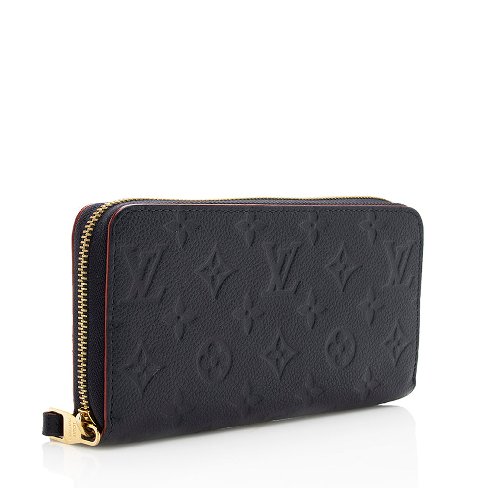 Louis Vuitton Monogram Empreinte Zippy Wallet (SHF-18159)