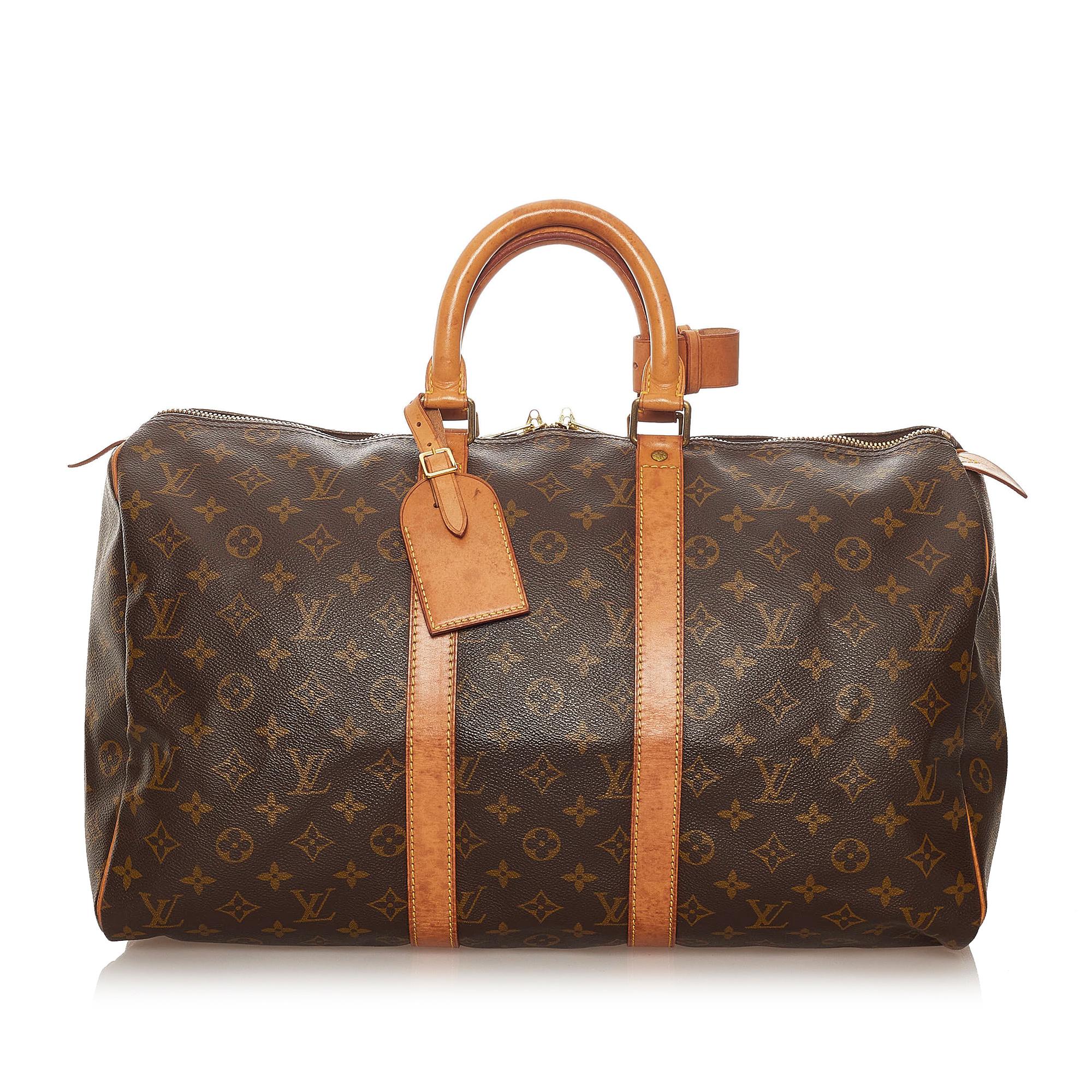 Louis Vuitton Monogram Keepall 45 (SHG-28072)
