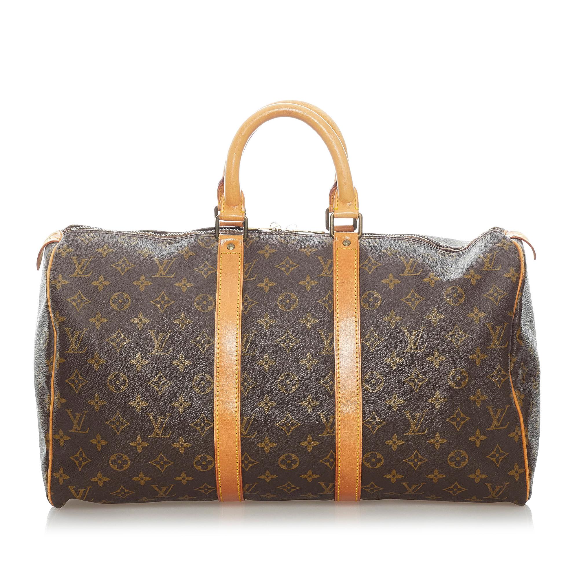 Louis Vuitton Monogram Keepall 45 (SHG-31604)
