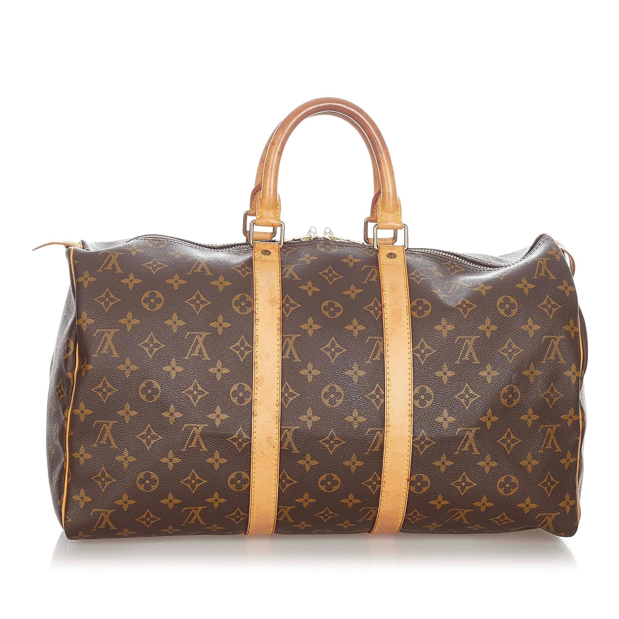 Louis Vuitton Monogram Keepall 45 (SHG-36350)
