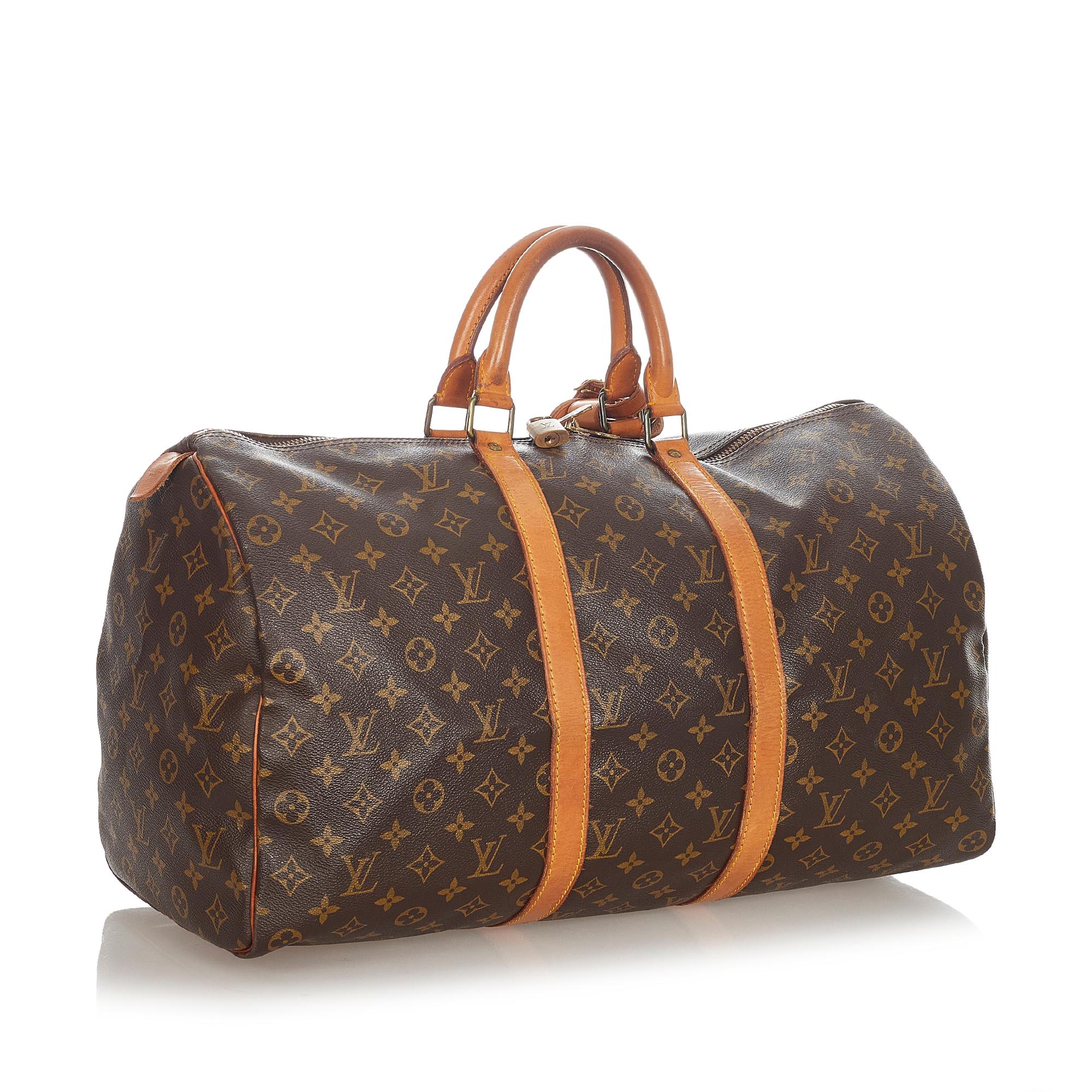 Louis Vuitton Monogram Keepall 50 (SHG-23369)