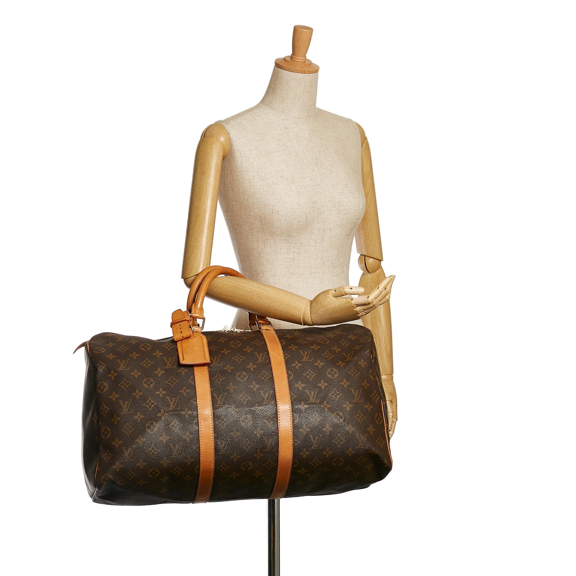Louis Vuitton Monogram Keepall 50 (SHG-36324)