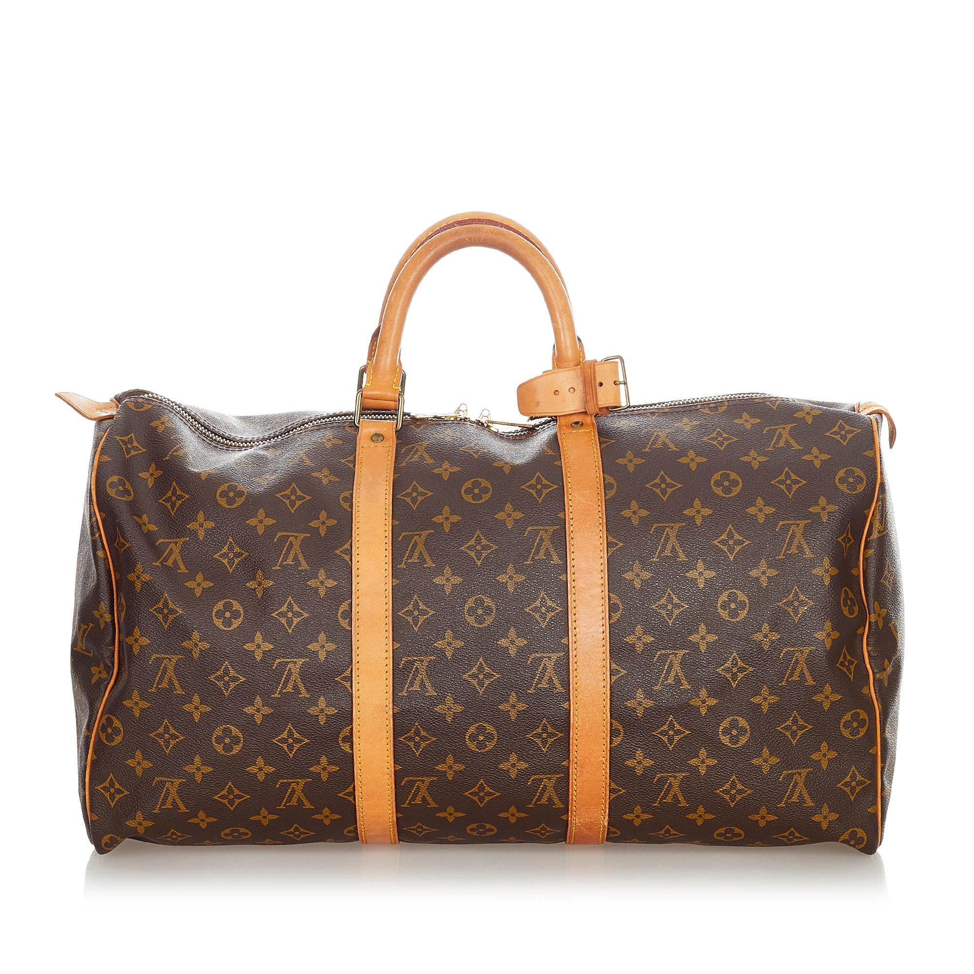 Louis Vuitton Monogram Keepall 55 (SHG-23043)