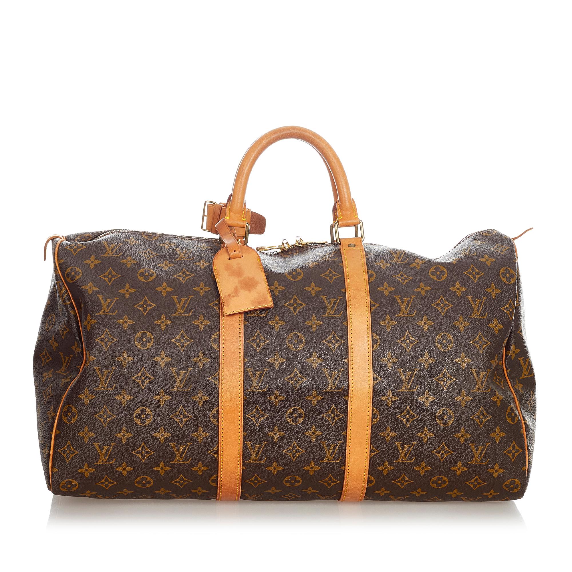 Louis Vuitton Monogram Keepall 55 (SHG-23043)