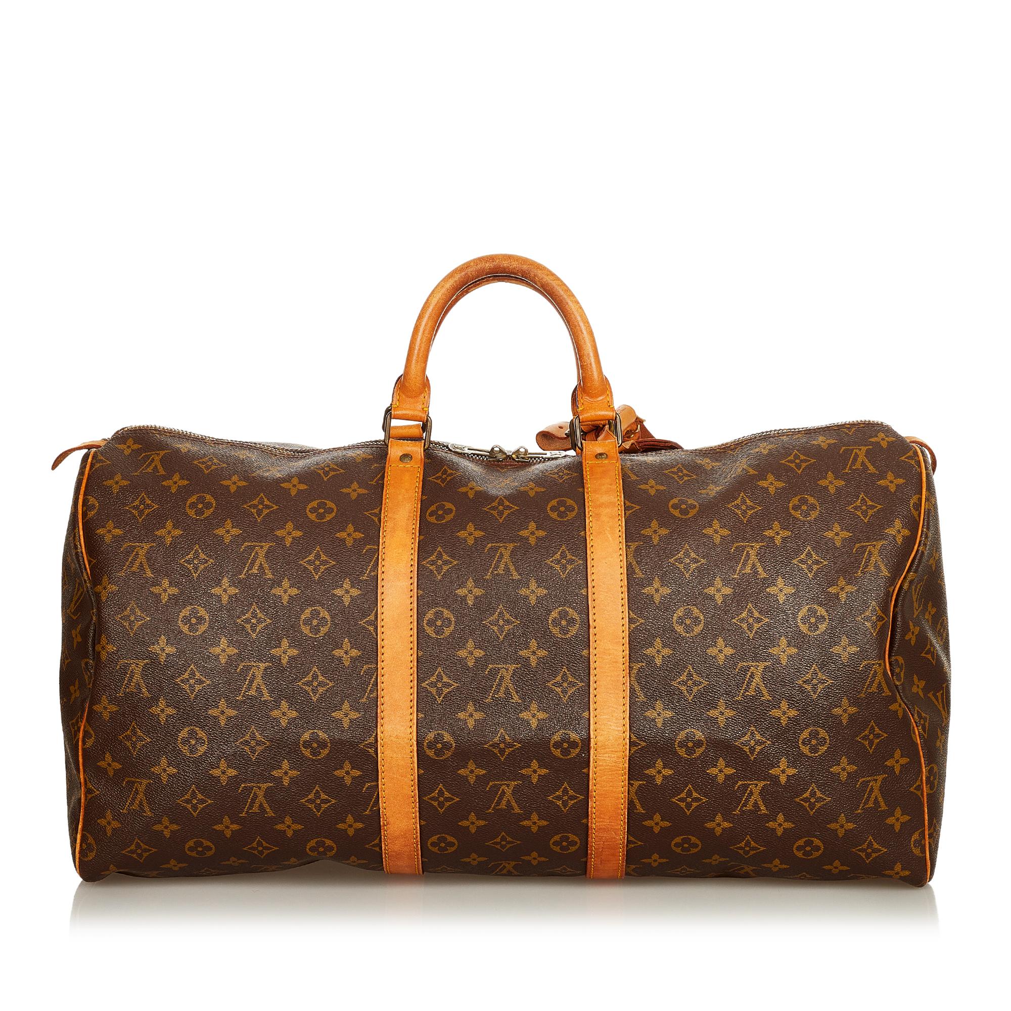Louis Vuitton Monogram Keepall 55 (SHG-25180)