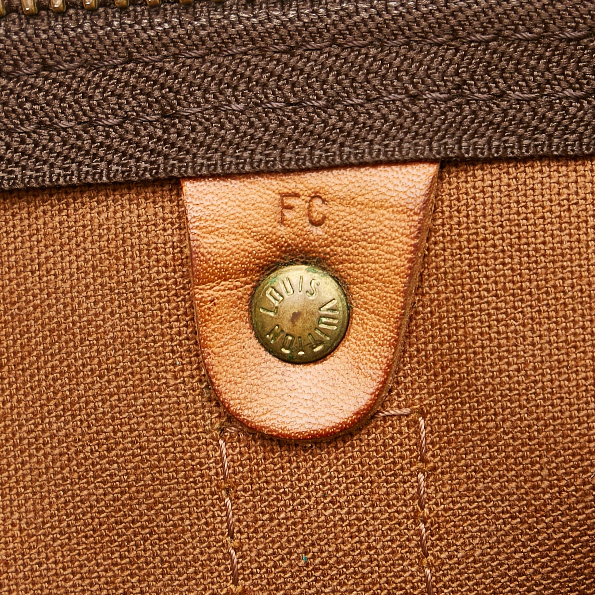 Louis Vuitton Monogram Keepall Bandouliere 50 (SHG-25536)