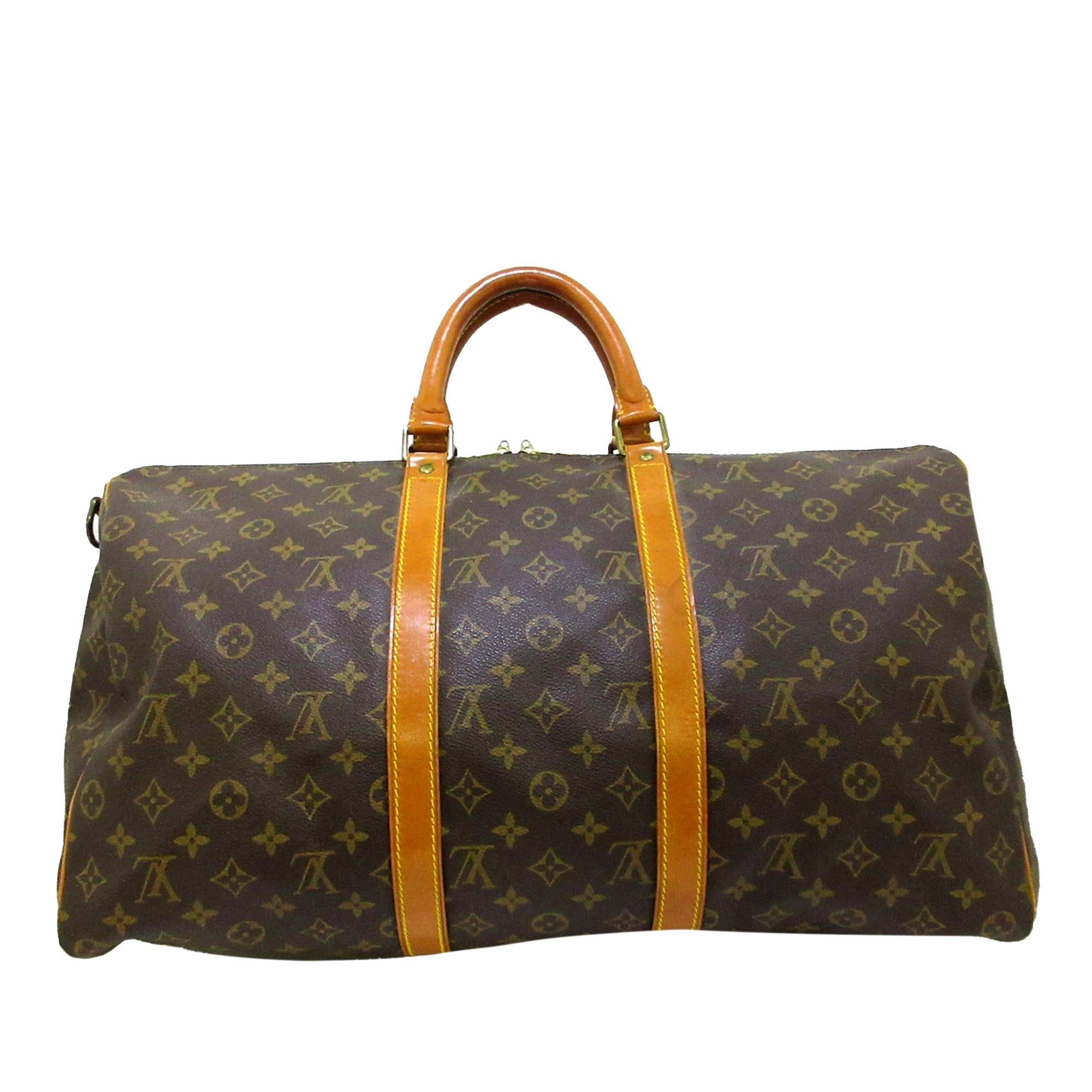 Louis Vuitton Monogram Keepall Bandouliere 50 (SHG-36473)