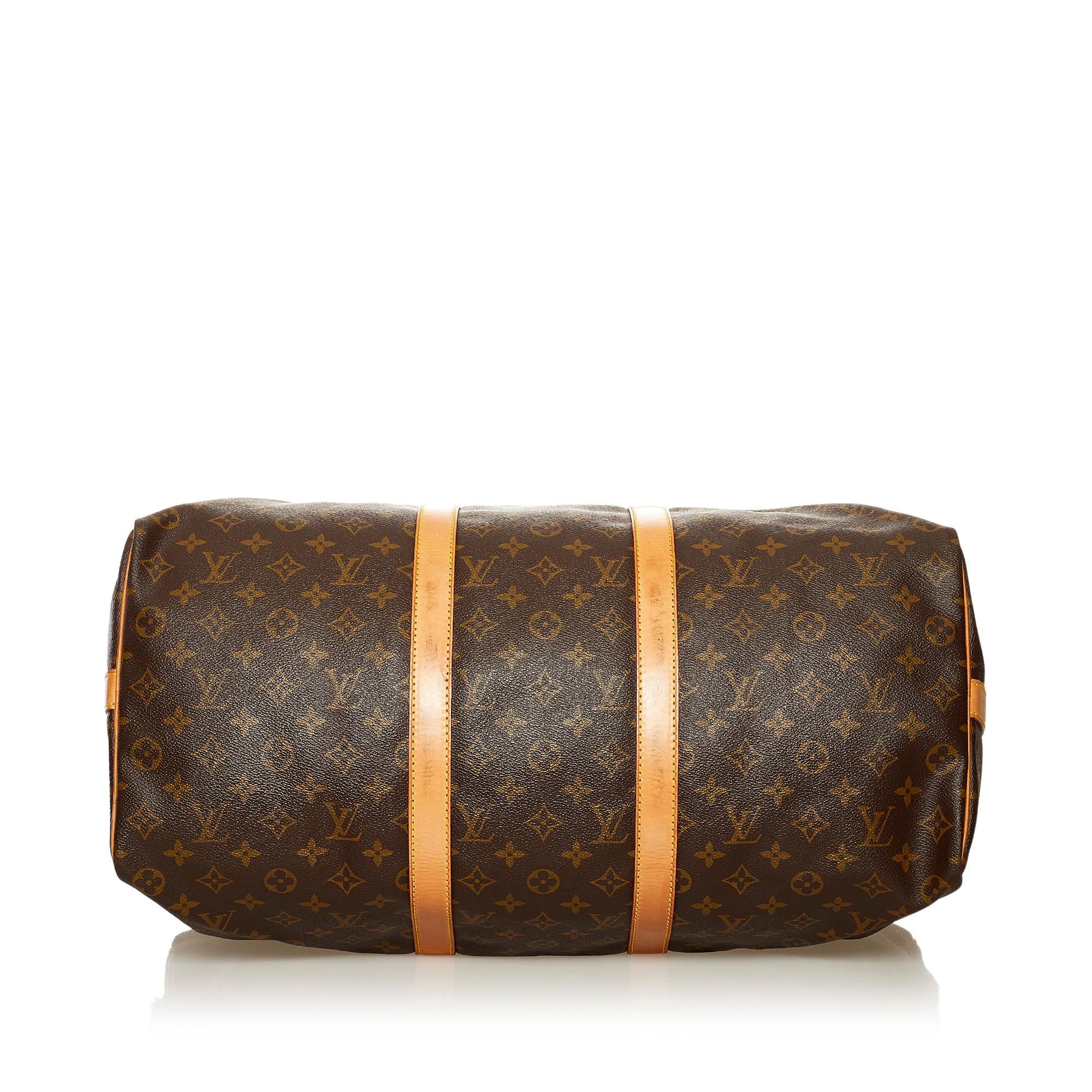 Louis Vuitton Monogram Keepall Bandouliere 50 (SHG-36514)