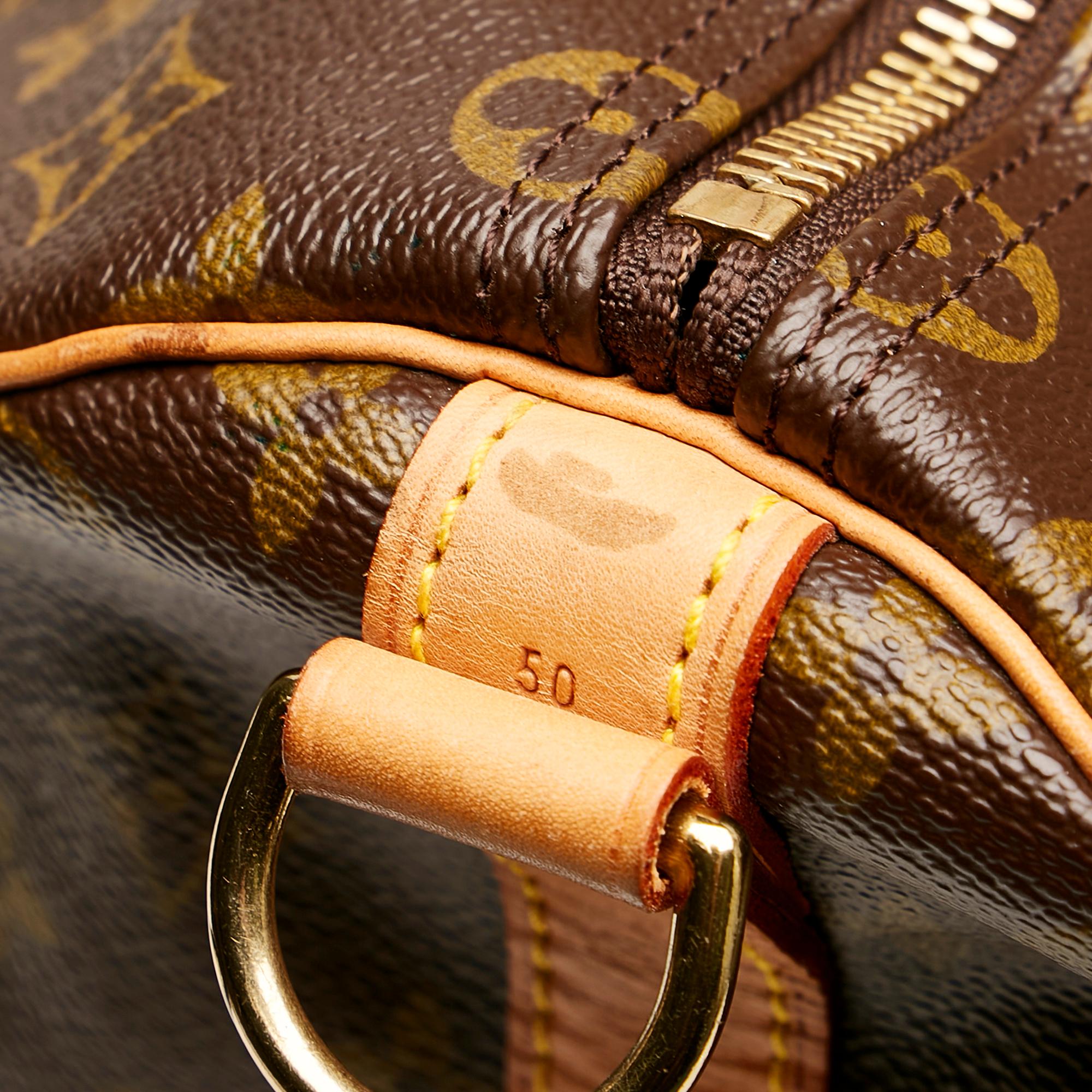 Louis Vuitton Monogram Keepall Bandouliere 50 (SHG-36514)