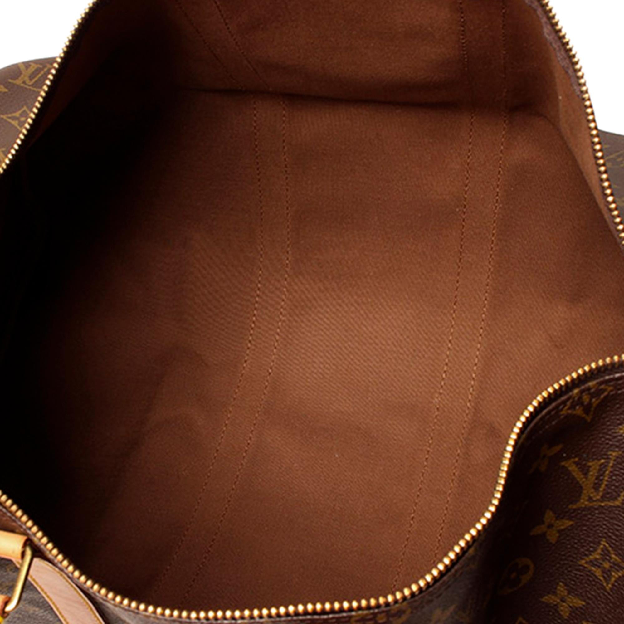 Louis Vuitton Monogram Keepall Bandouliere 50 (SHG-36693)