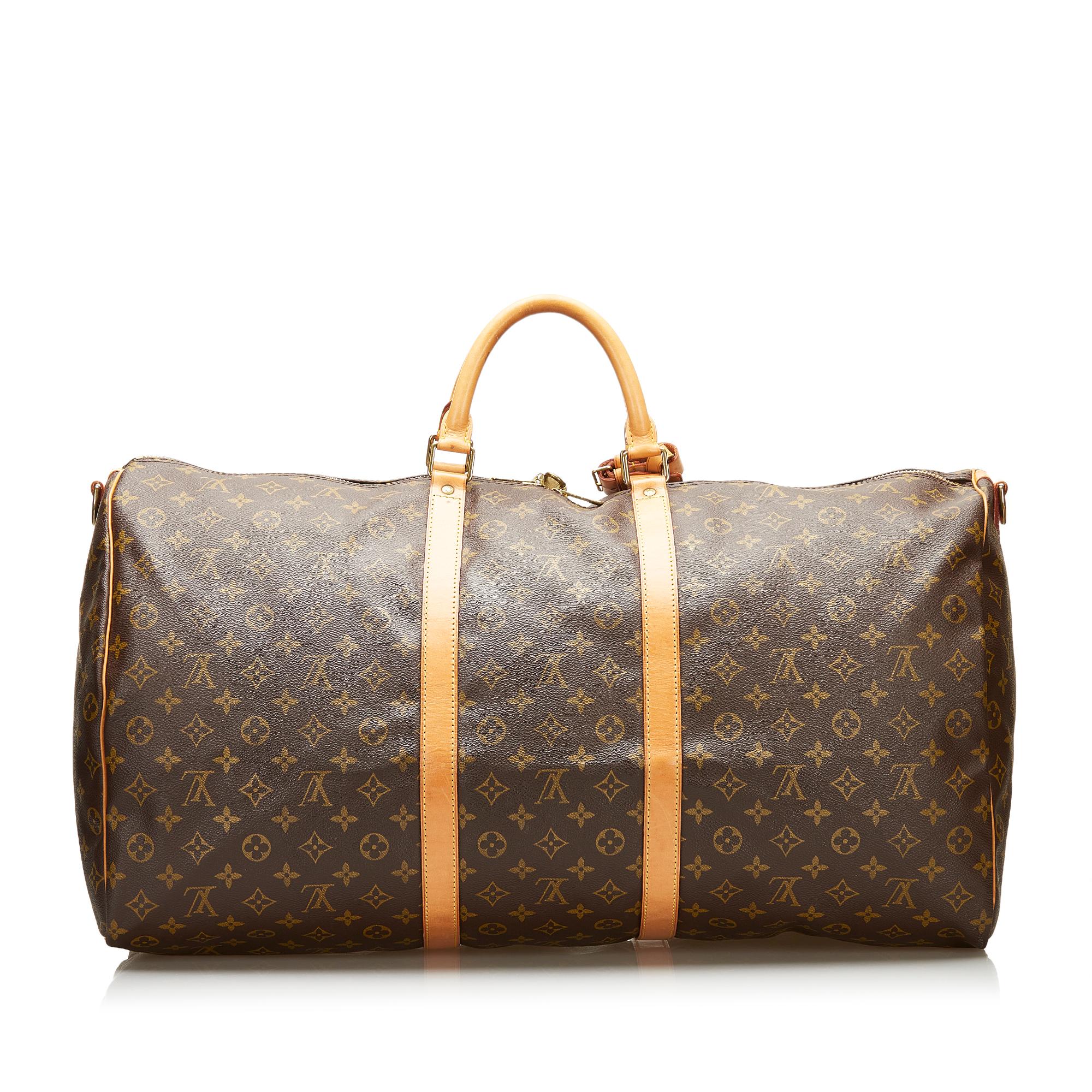 Louis Vuitton Monogram Keepall Bandouliere 60 (SHG-36241)