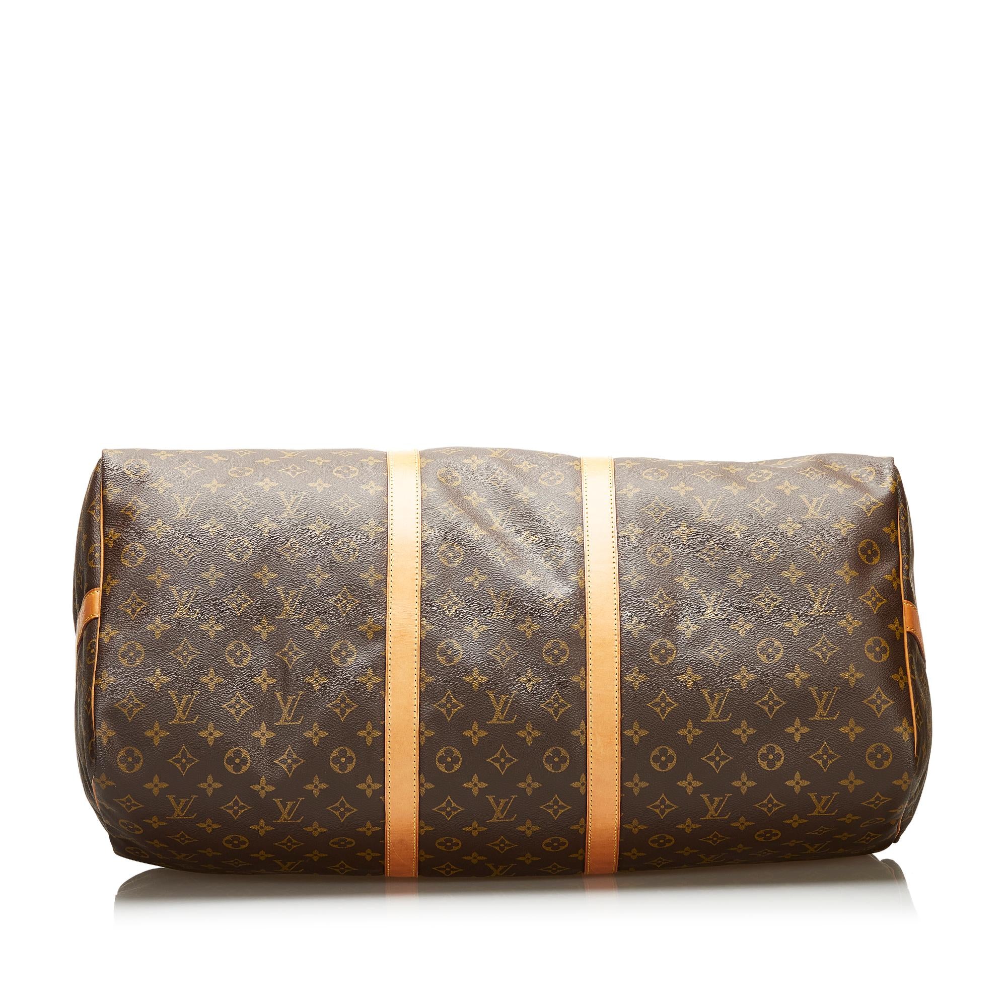 Louis Vuitton Monogram Keepall Bandouliere 60 (SHG-36241)