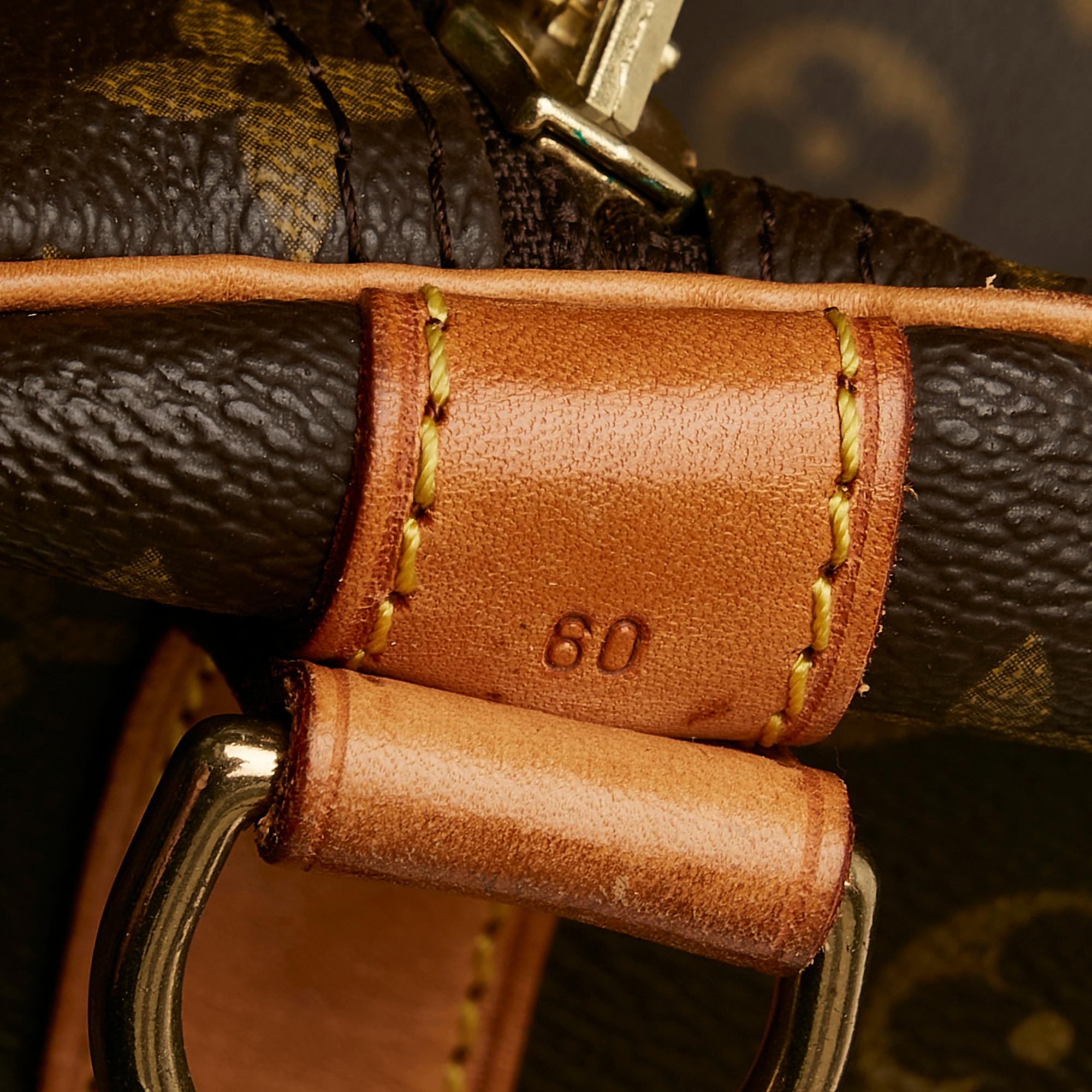 Louis Vuitton Monogram Keepall Bandouliere 60 (SHG-36241)