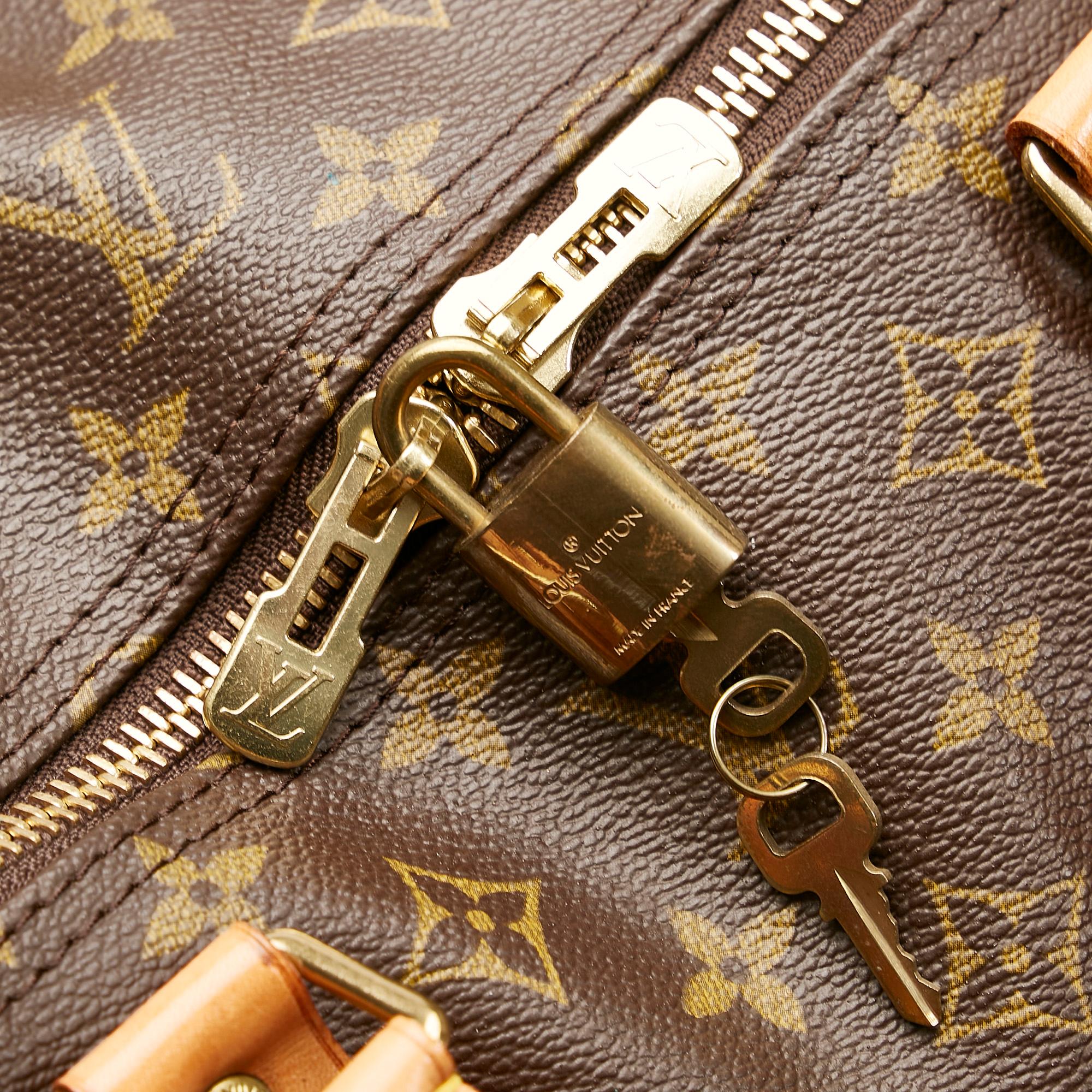 Louis Vuitton Monogram Keepall Bandouliere 60 (SHG-36241)