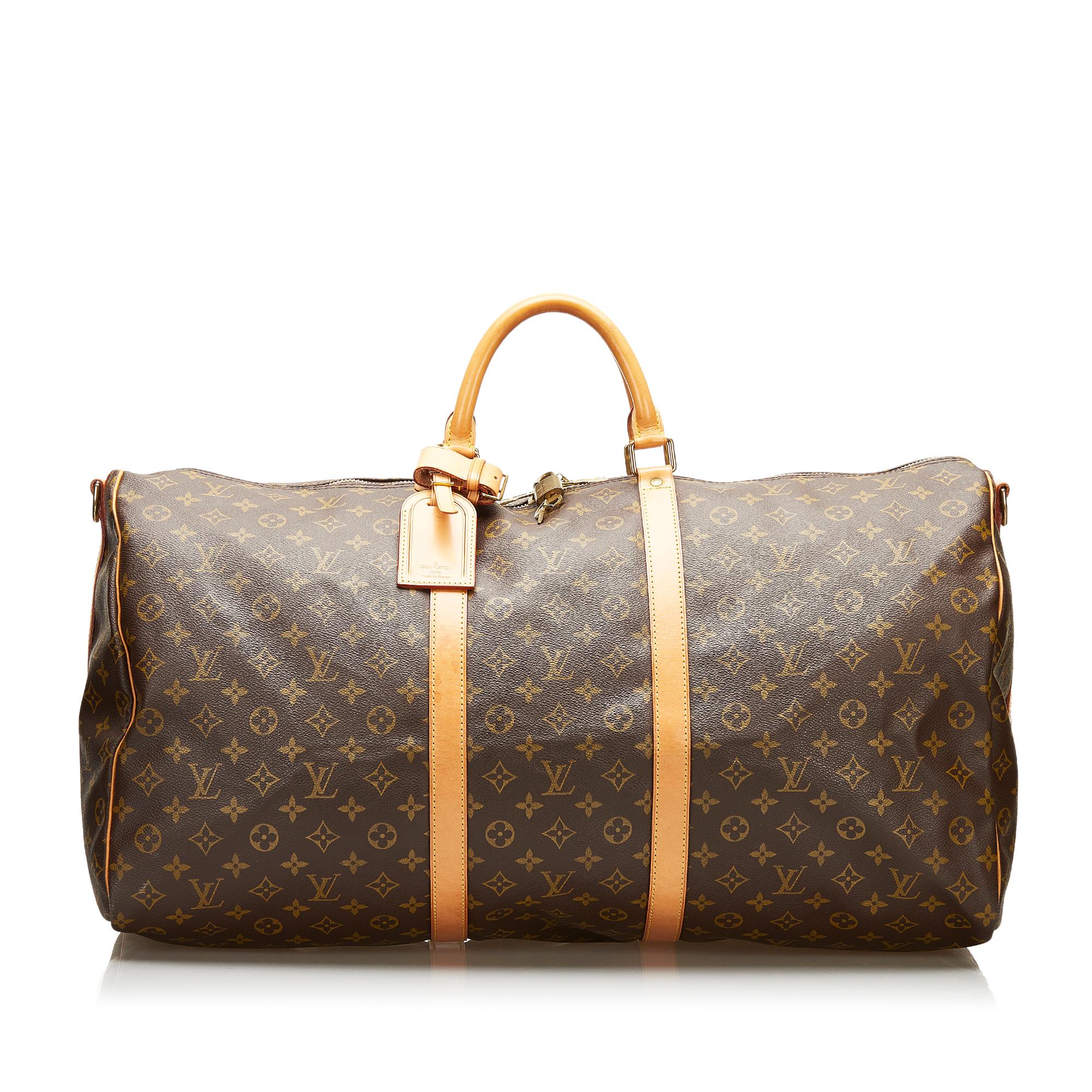 Louis Vuitton Monogram Keepall Bandouliere 60 (SHG-36241)