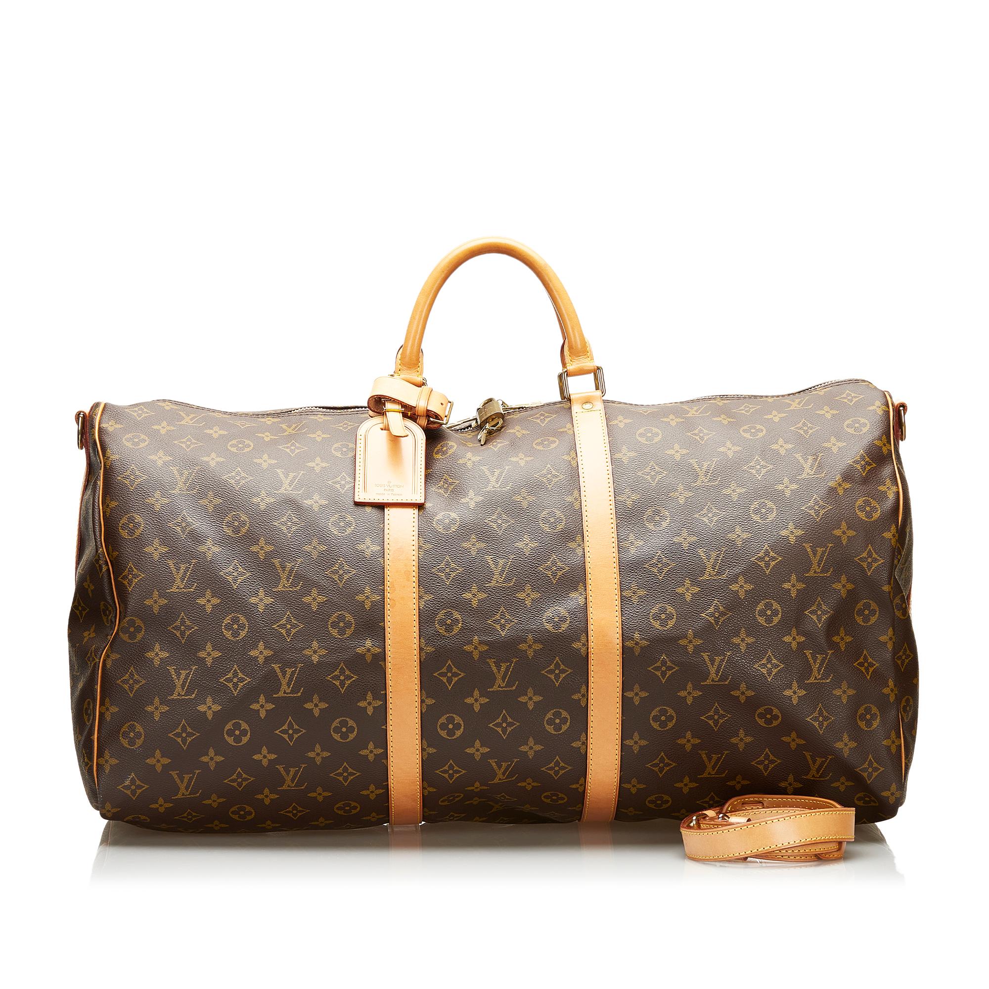 Louis Vuitton Monogram Keepall Bandouliere 60 (SHG-36241)