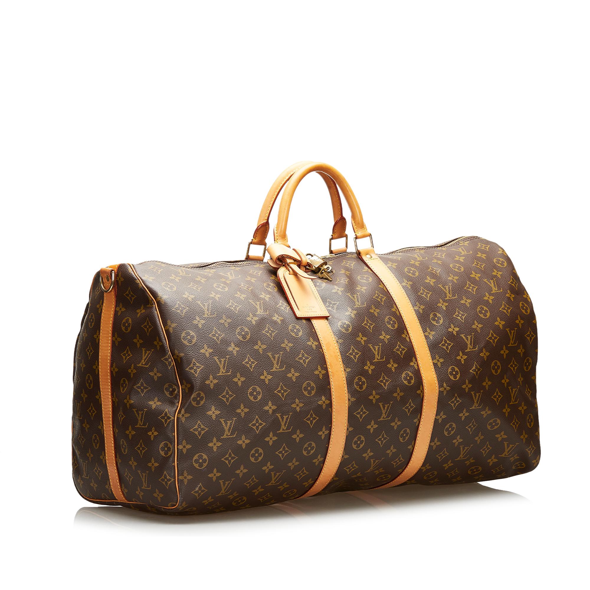 Louis Vuitton Monogram Keepall Bandouliere 60 (SHG-36241)