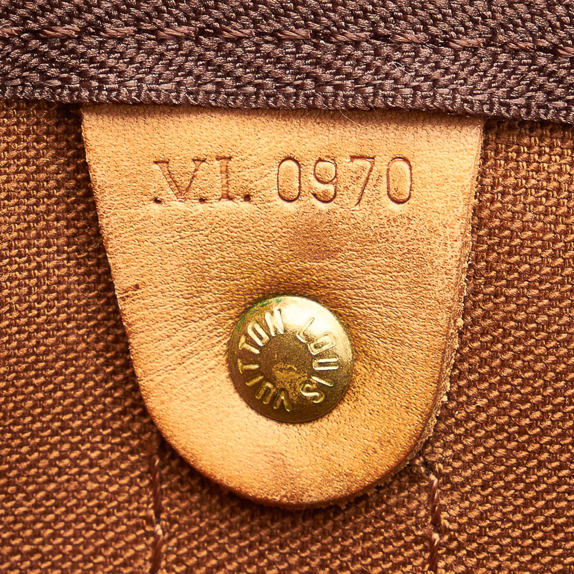 Louis Vuitton Monogram Keepall Bandouliere 60 (SHG-36333)