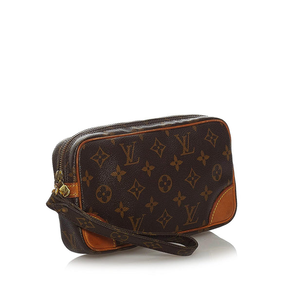 Louis Vuitton, Bags, Authentic Louis Vuitton Monogram Marly Dragonne Pm Clutch  Hand Bag