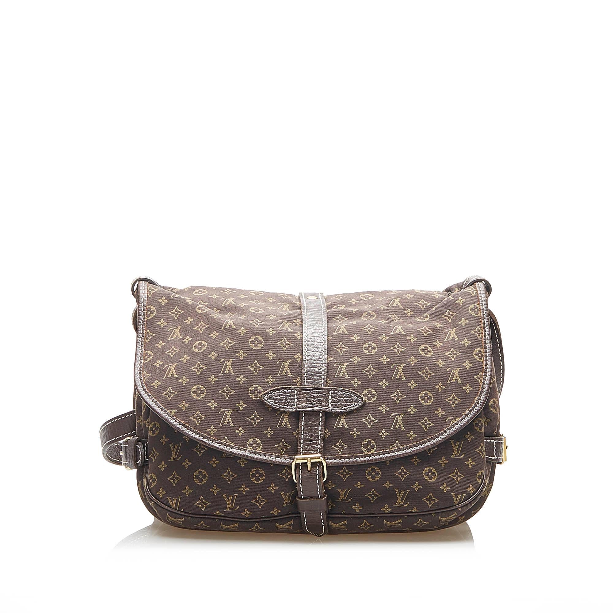 Louis Vuitton Monogram Mini Lin Saumur (SHG-35066)