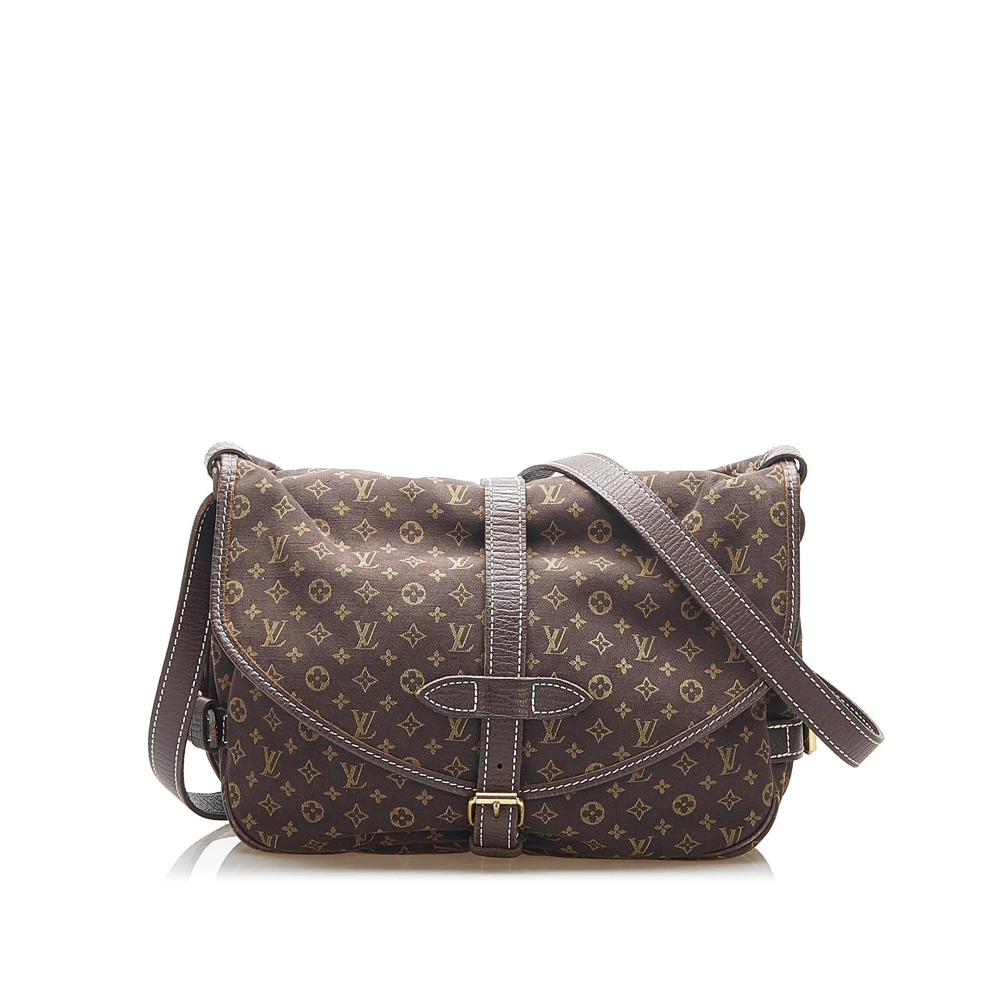 Louis Vuitton Monogram Mini Lin Saumur (SHG-35066)