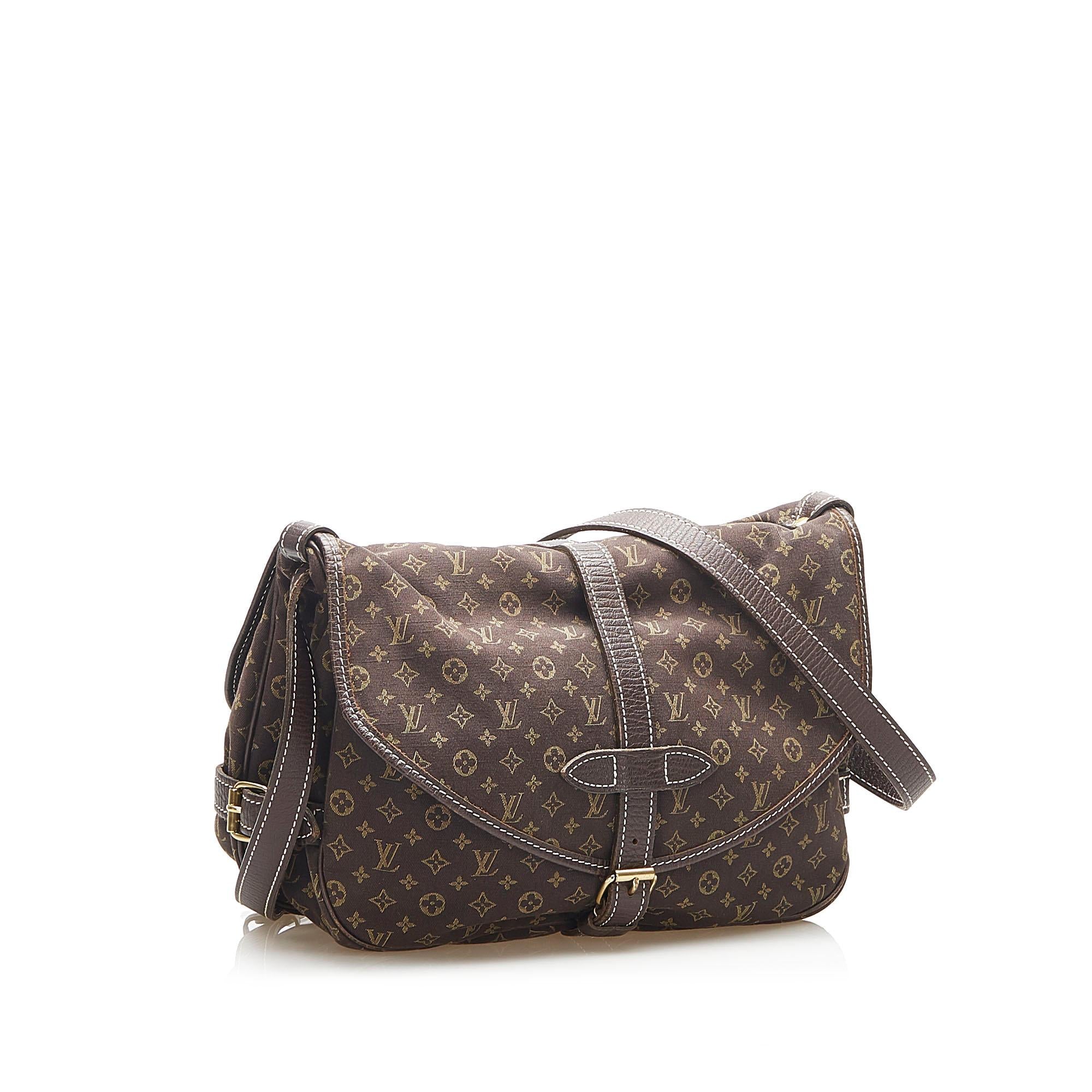 Louis Vuitton Monogram Mini Lin Saumur (SHG-35066)