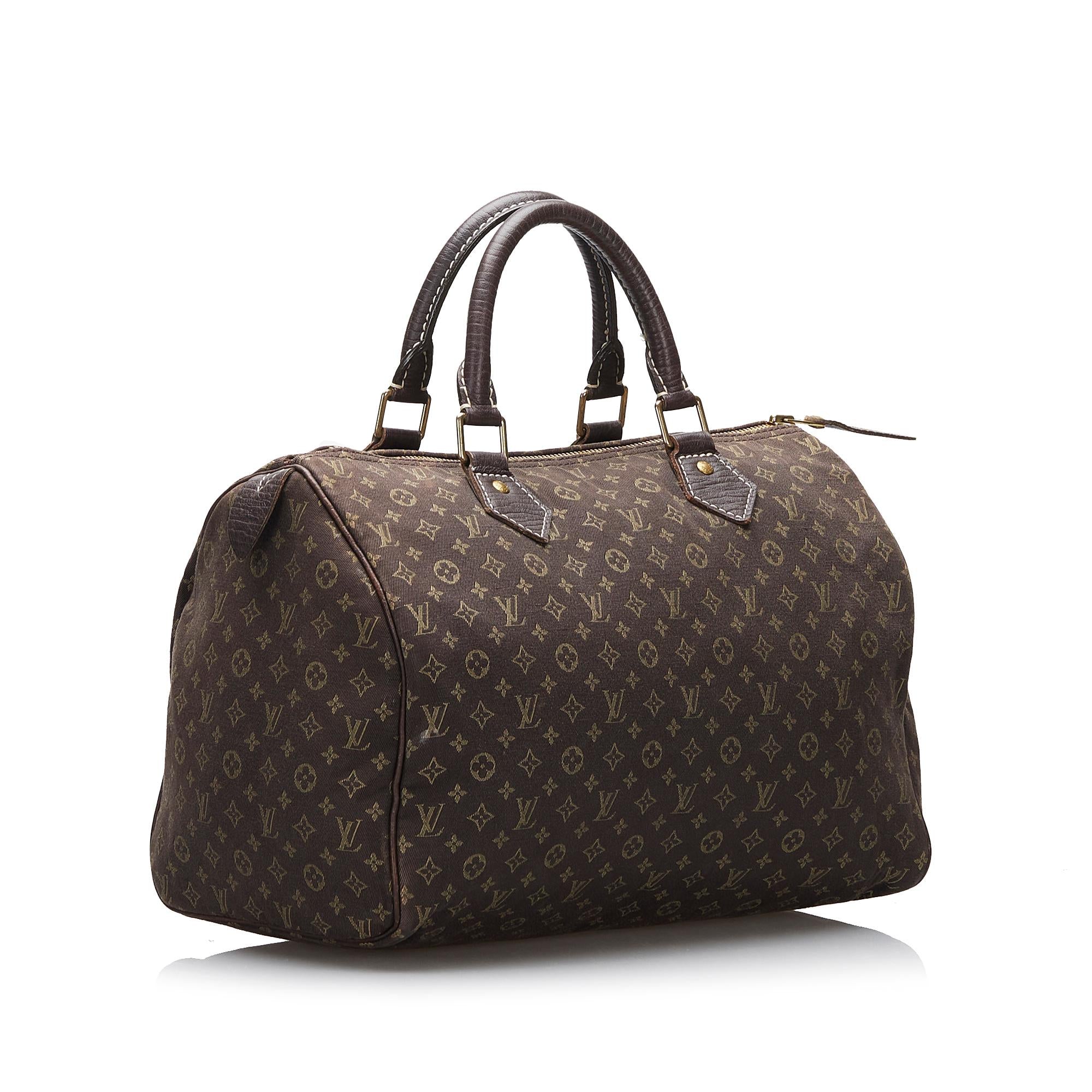Louis Vuitton Monogram Mini Lin Speedy 30 (SHG-Q4pfq5)