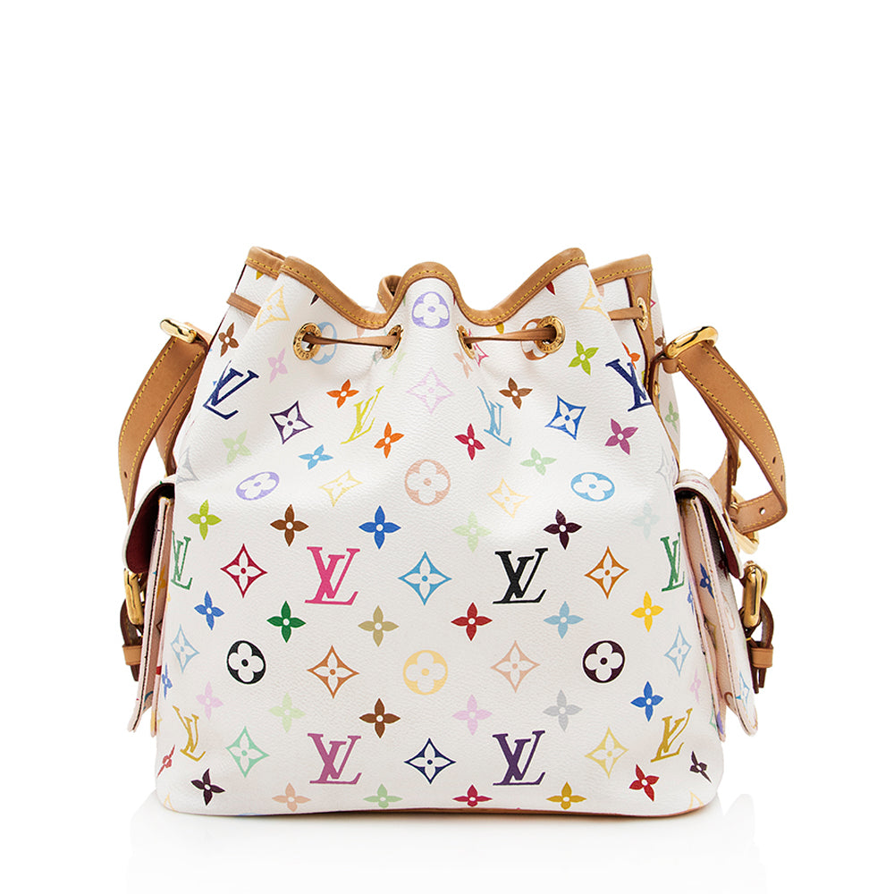 Louis Vuitton Monogram Multicolore Petit Noe Shoulder Bag (SHF-18641)